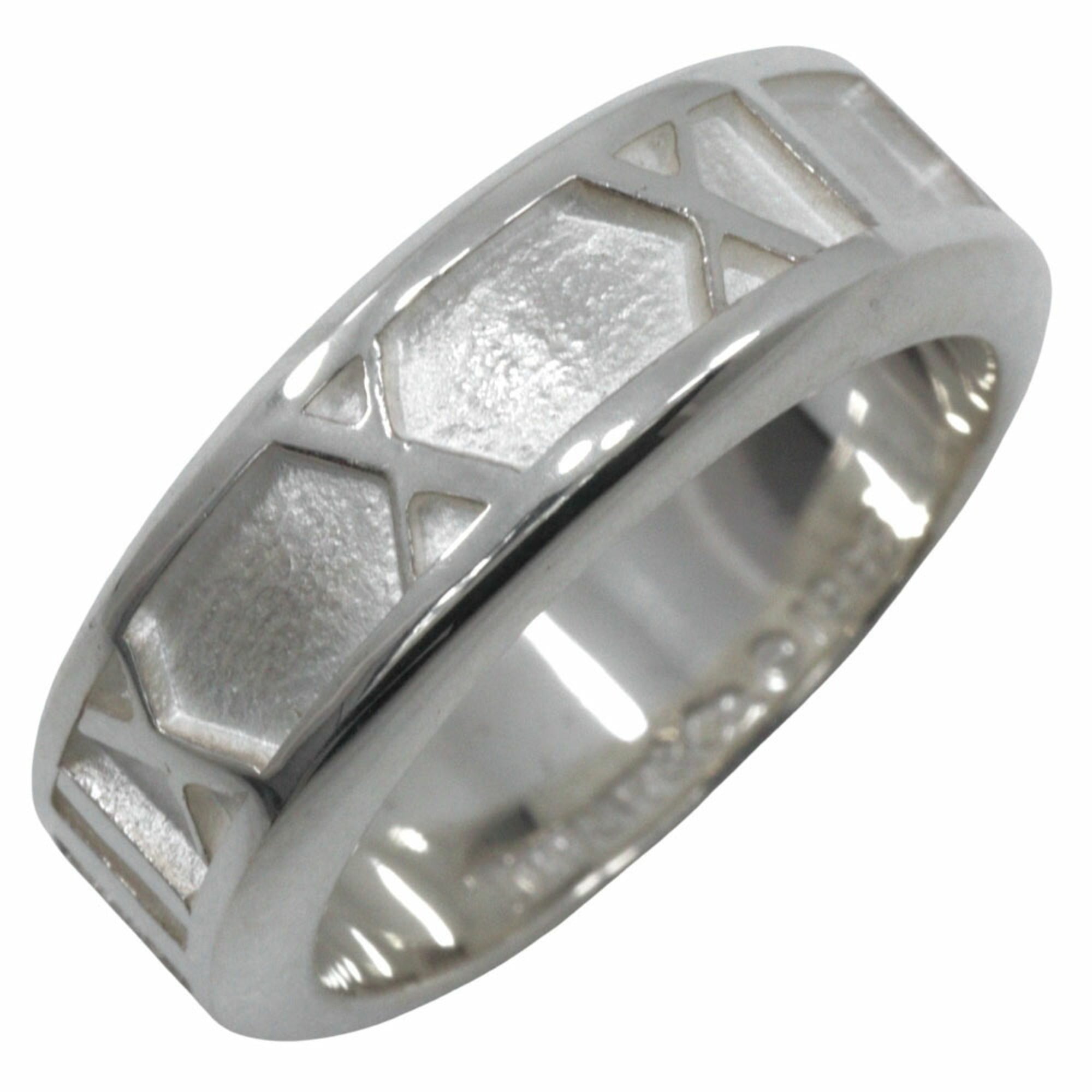 Tiffany Atlas Silver 925 Band Ring (Pre-Owned)