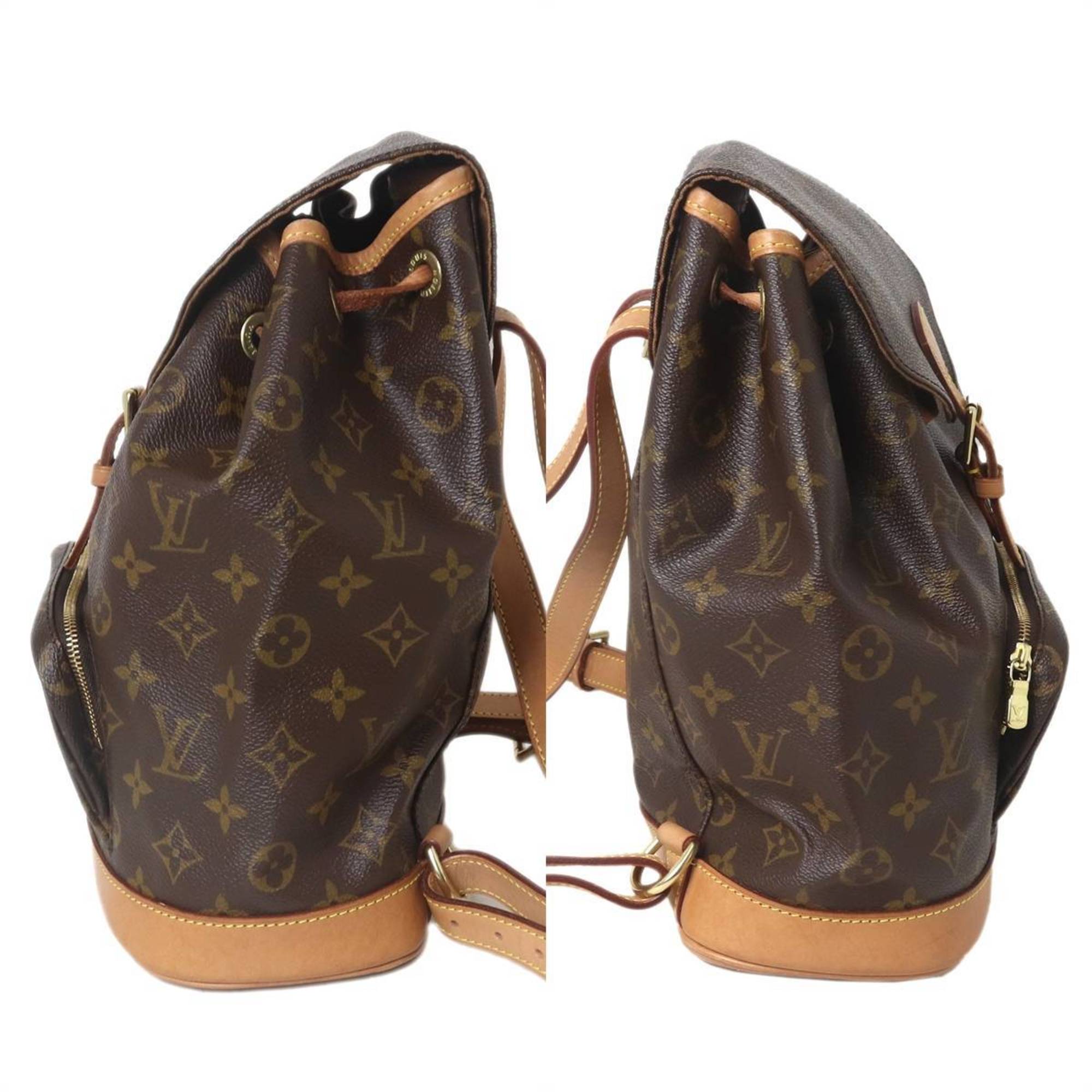 Louis Vuitton Monogram Leather Backpack (Pre-Owned)