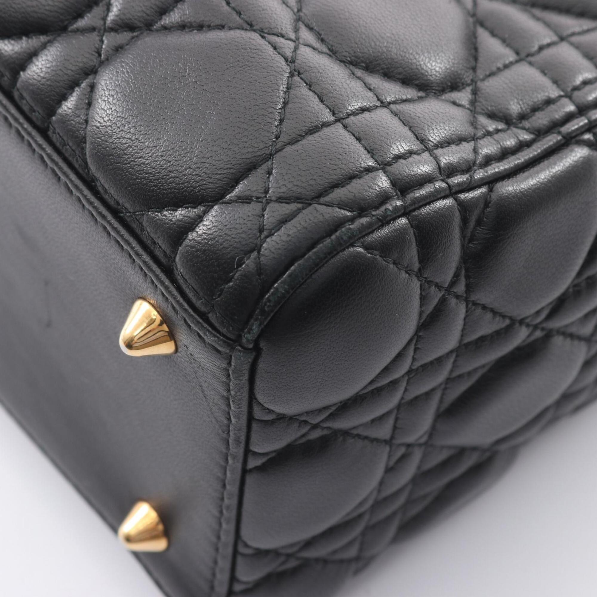 Christian Dior Black Leather Handbag (Pre-Owned)