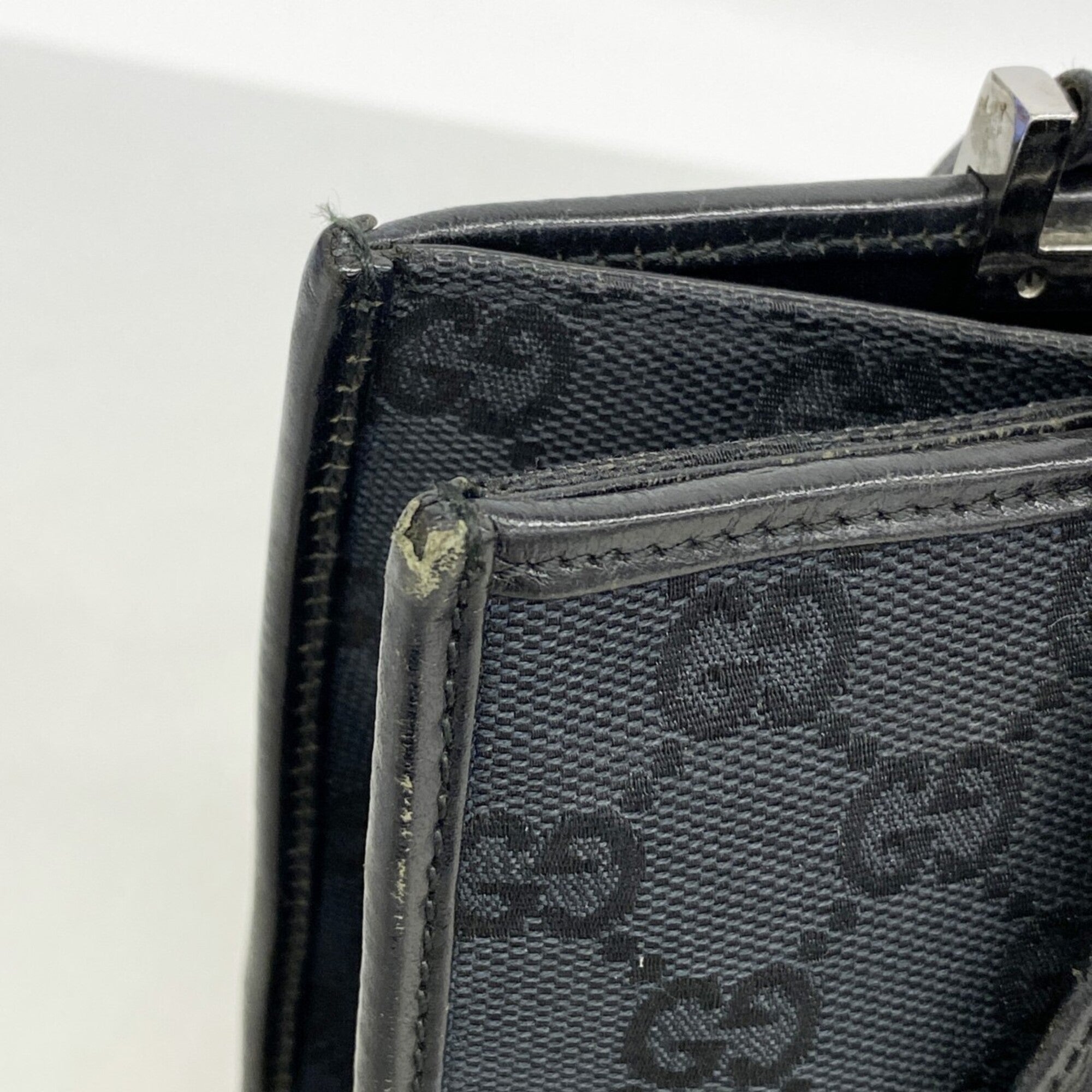 Gucci Black Canvas Handbag (Pre-Owned)