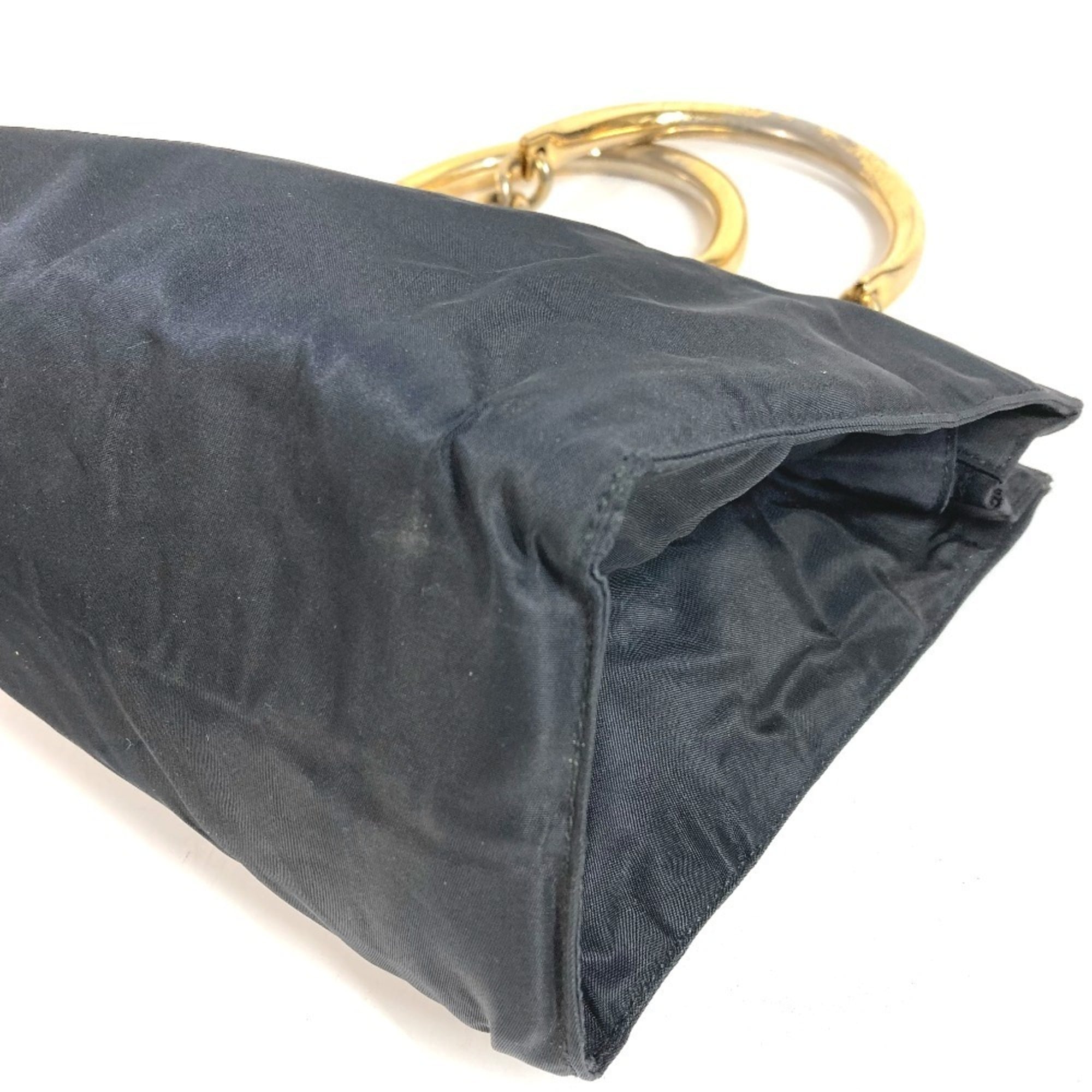 Prada Black Nylon Handbag Tote Bag (Pre-Owned)