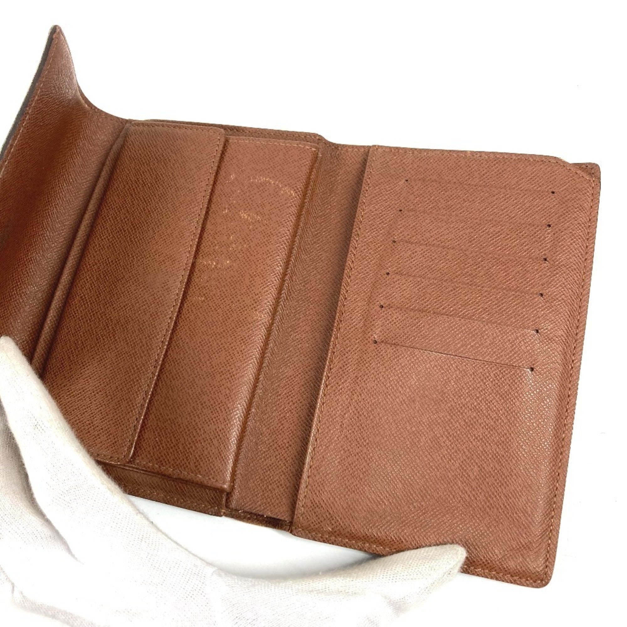 Louis Vuitton Monogram Brown Monogram Wallet (Tri-Fold) (Pre-Owned)