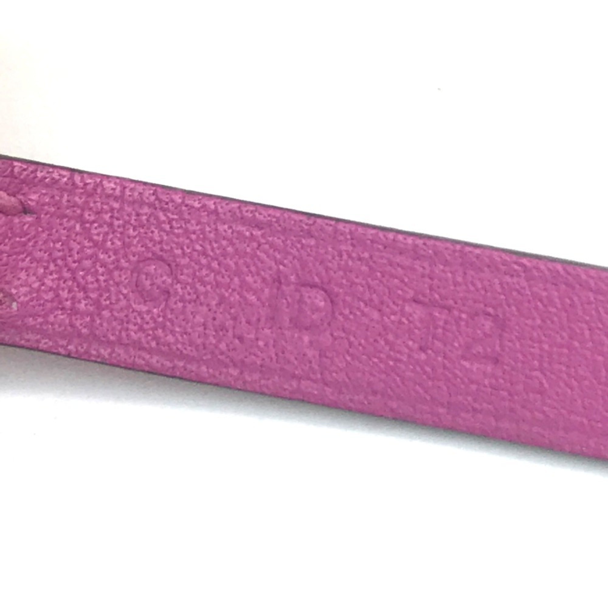 Hermes Purple Swift Leather Charm Bracelet (Pre-Owned)