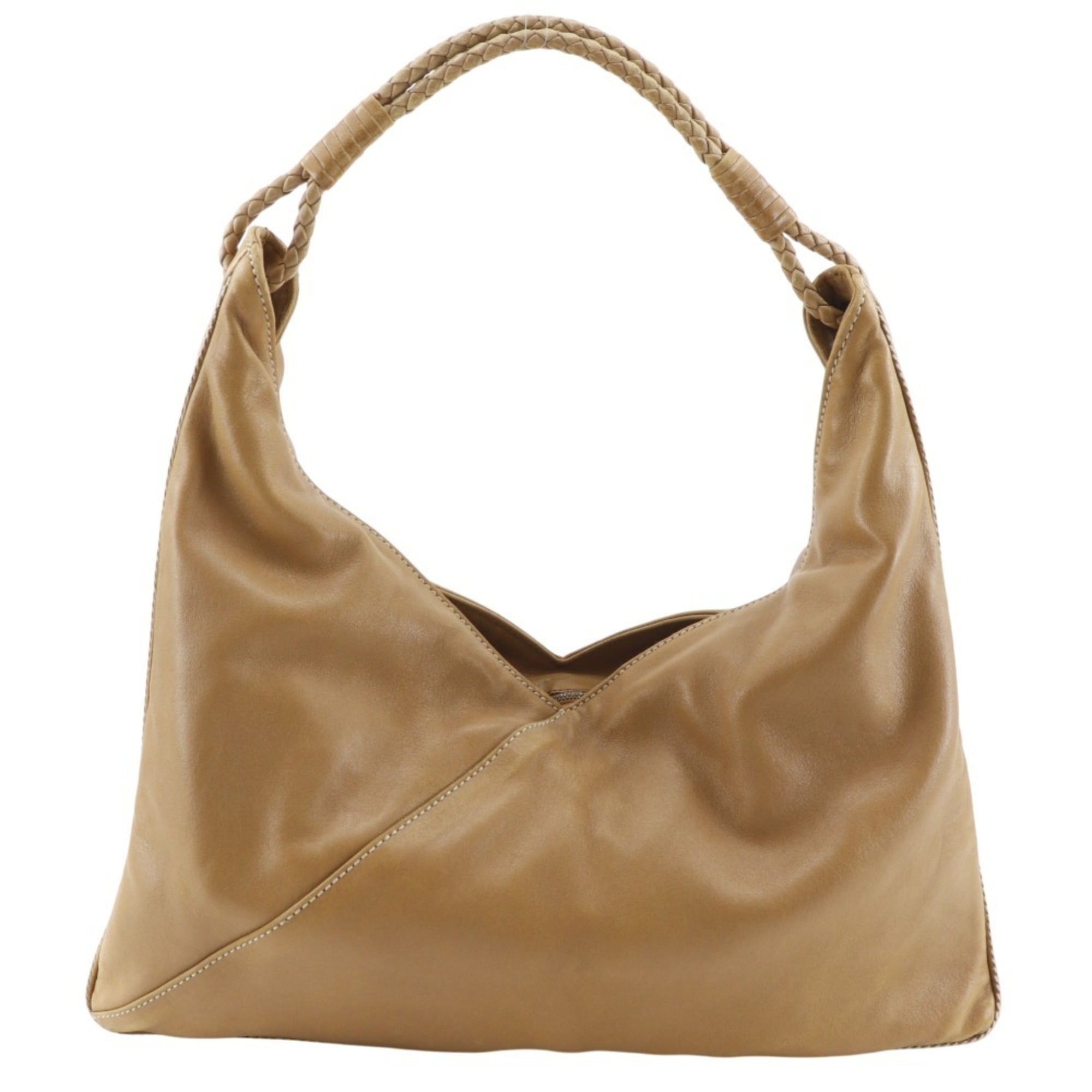 Bottega Veneta Brown Leather Shoulder Bag (Pre-Owned)