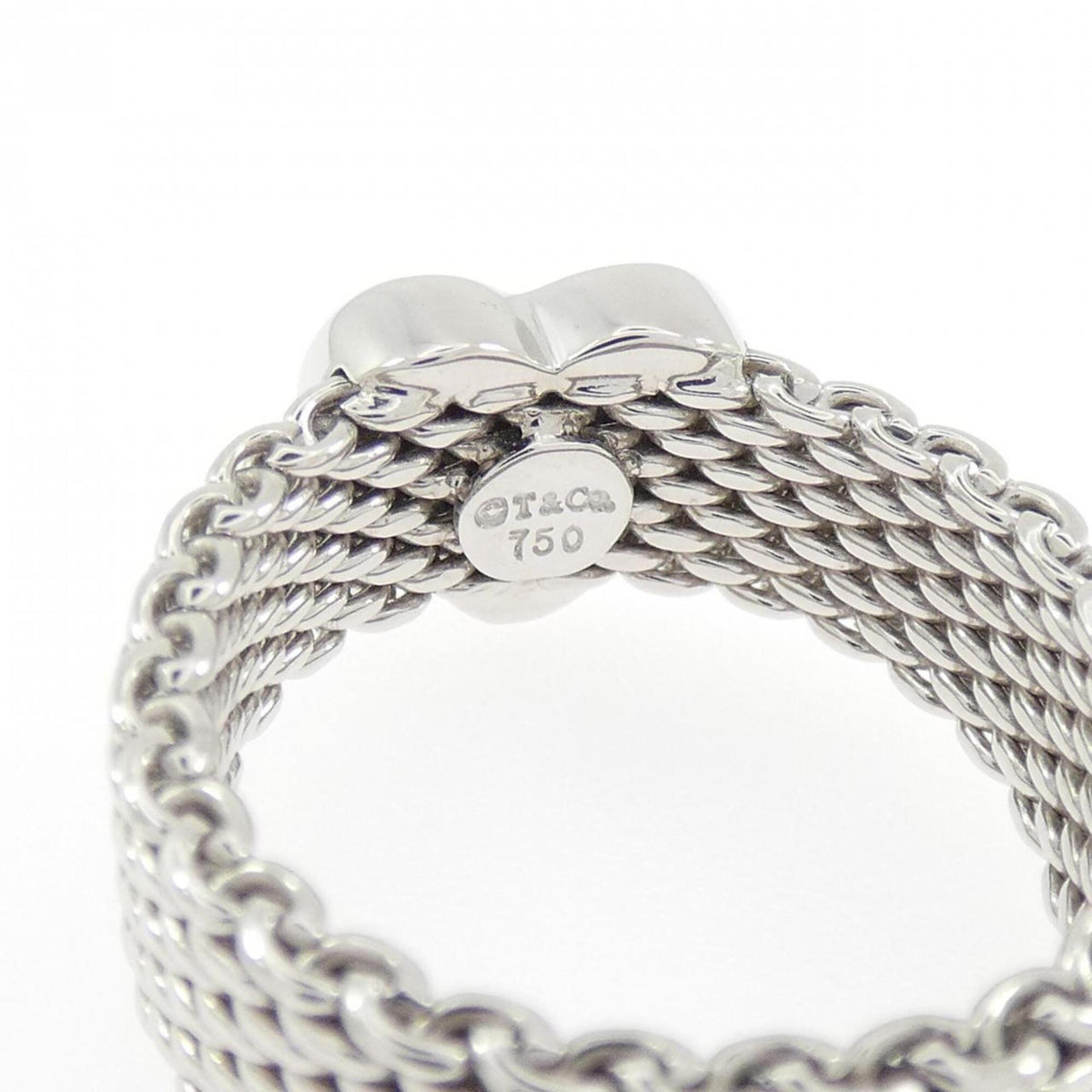 Tiffany White Gold (18K) Band Ring (Pre-Owned)