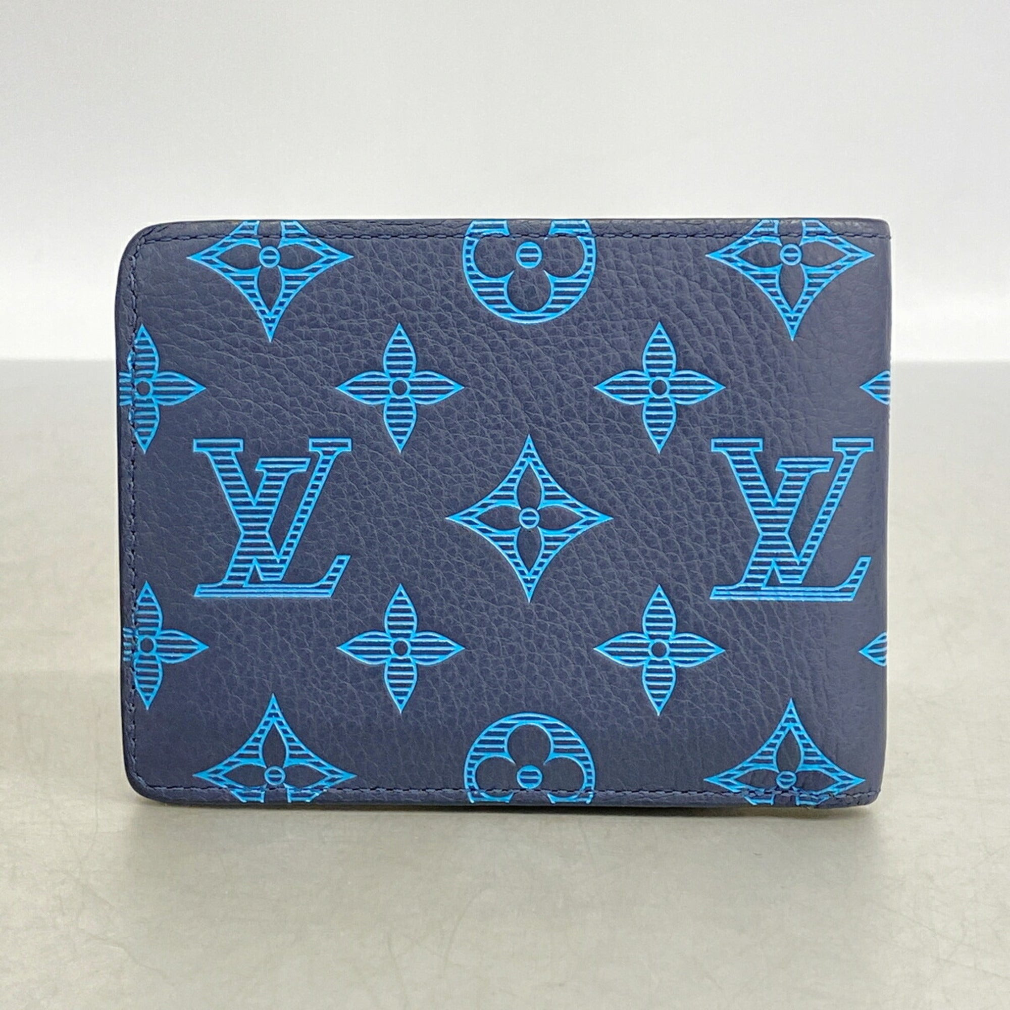 Louis Vuitton Blue Bill Wallet (Bi-Fold) (Pre-Owned)