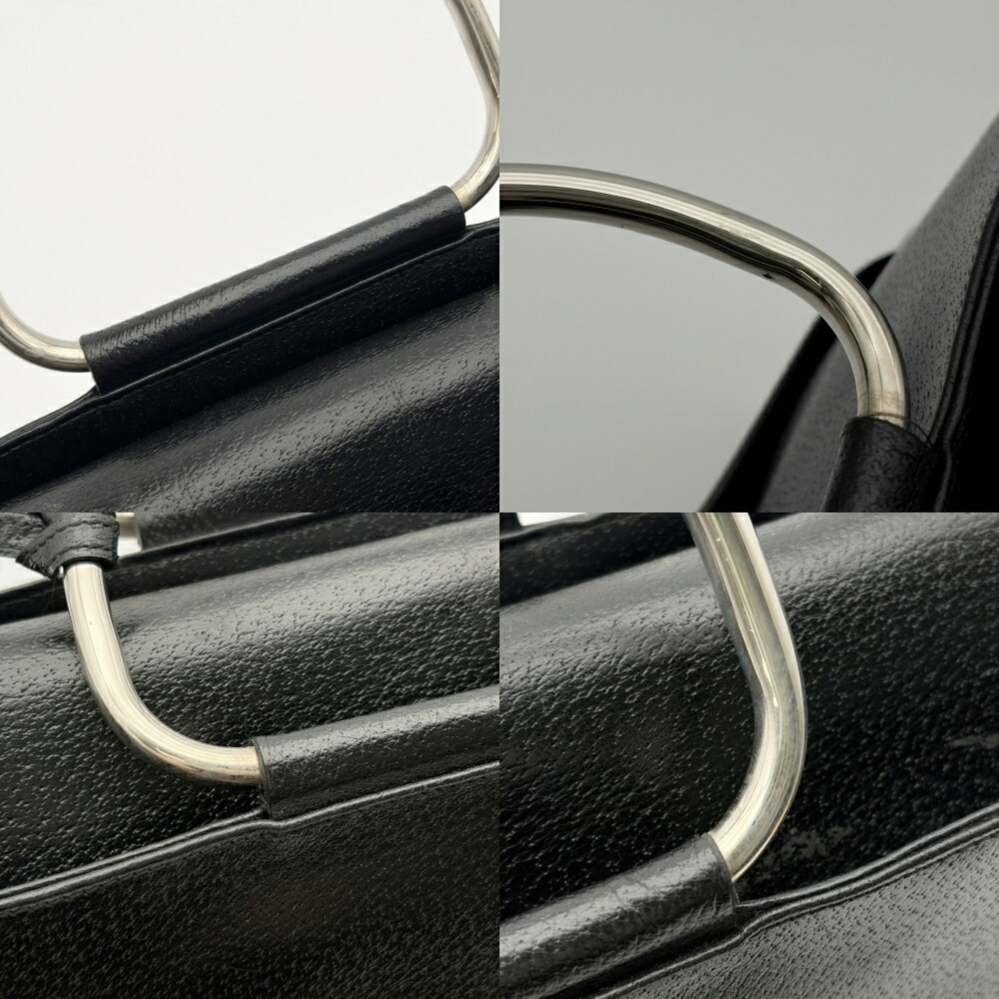 Gucci Black Leather Tote Bag (Pre-Owned)