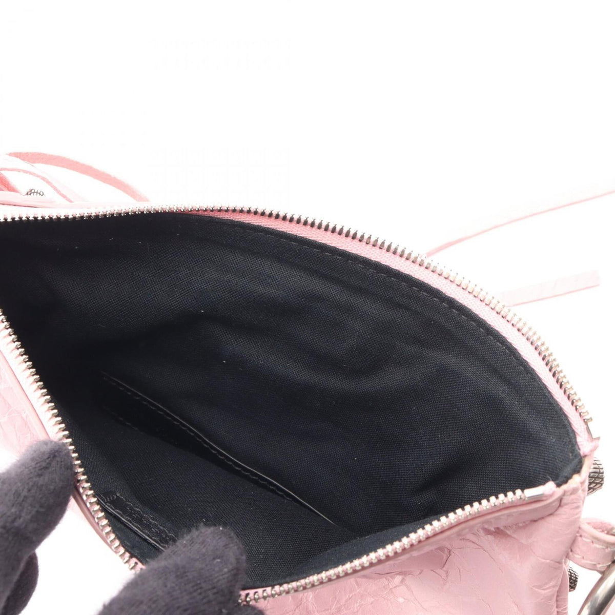 Balenciaga Pink Leather Clutch Bag Pouch (Pre-Owned)