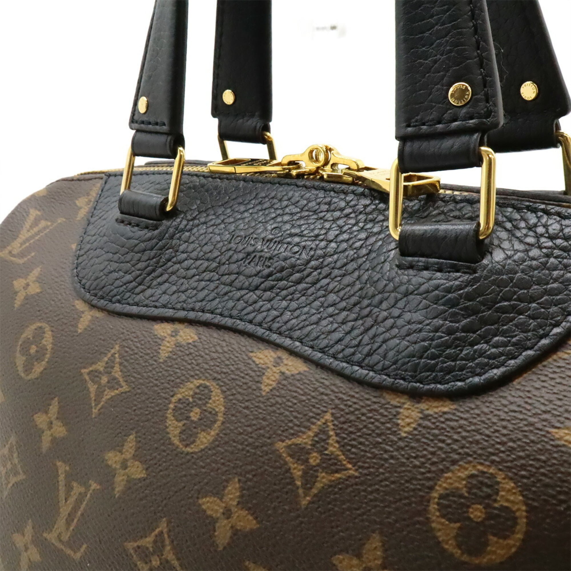 Louis Vuitton Black Brown Monogram Noir Monogram Pvc Leather Handbag Tote Bag (Pre-Owned)