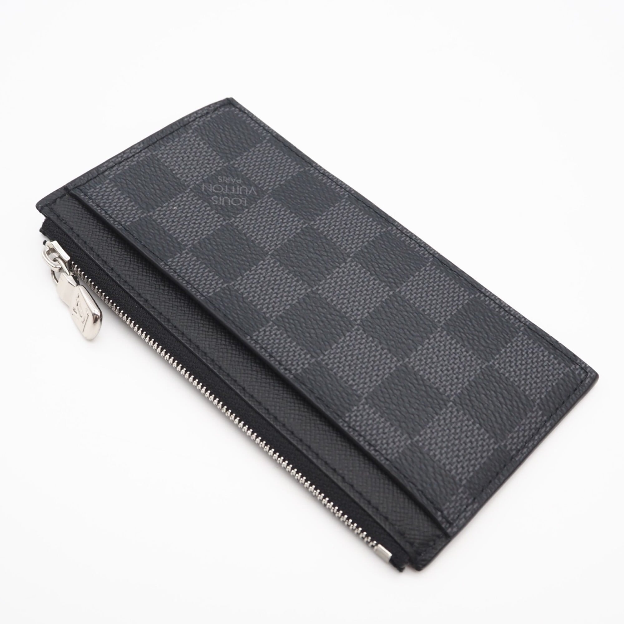 Louis Vuitton Damier Graphite Black Gray Coated Canvas Leather Coin Purse/Coin Case (Pre-Owned)