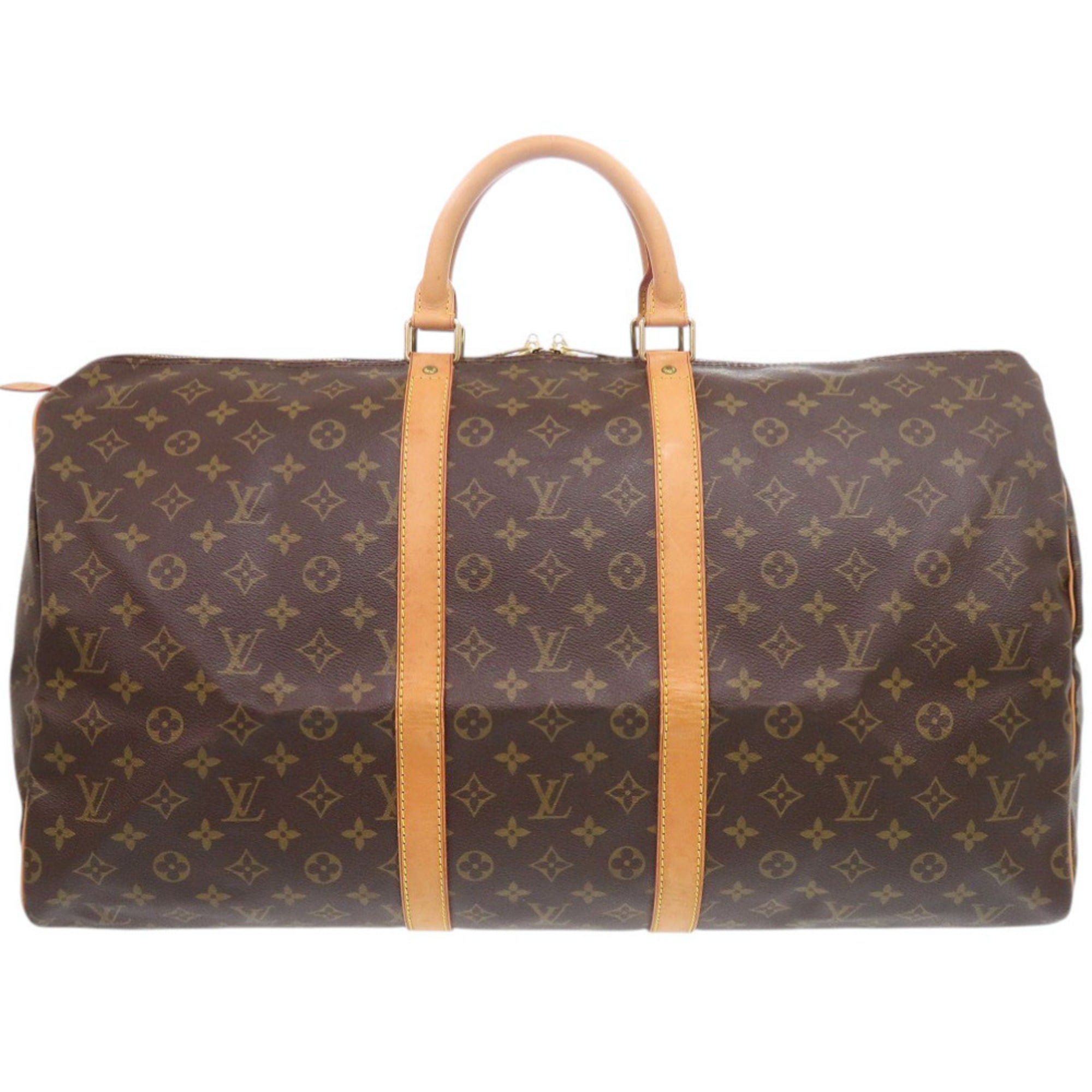 Louis Vuitton Brown Monogram Canvas Boston Bag (Pre-Owned)