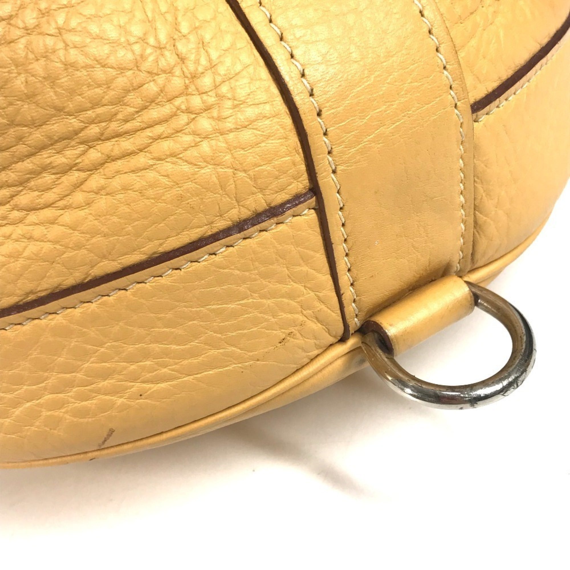 Hermes Beige Yellow Taurillon Clemence Leather Shoulder Bag (Pre-Owned)