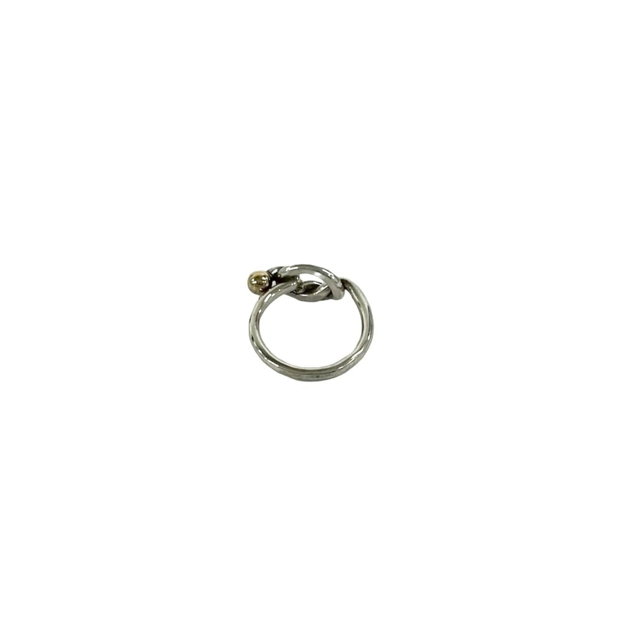 Tiffany Gold Silver Yellow Gold (18K) Silver 925 Band Ring (Pre-Owned)