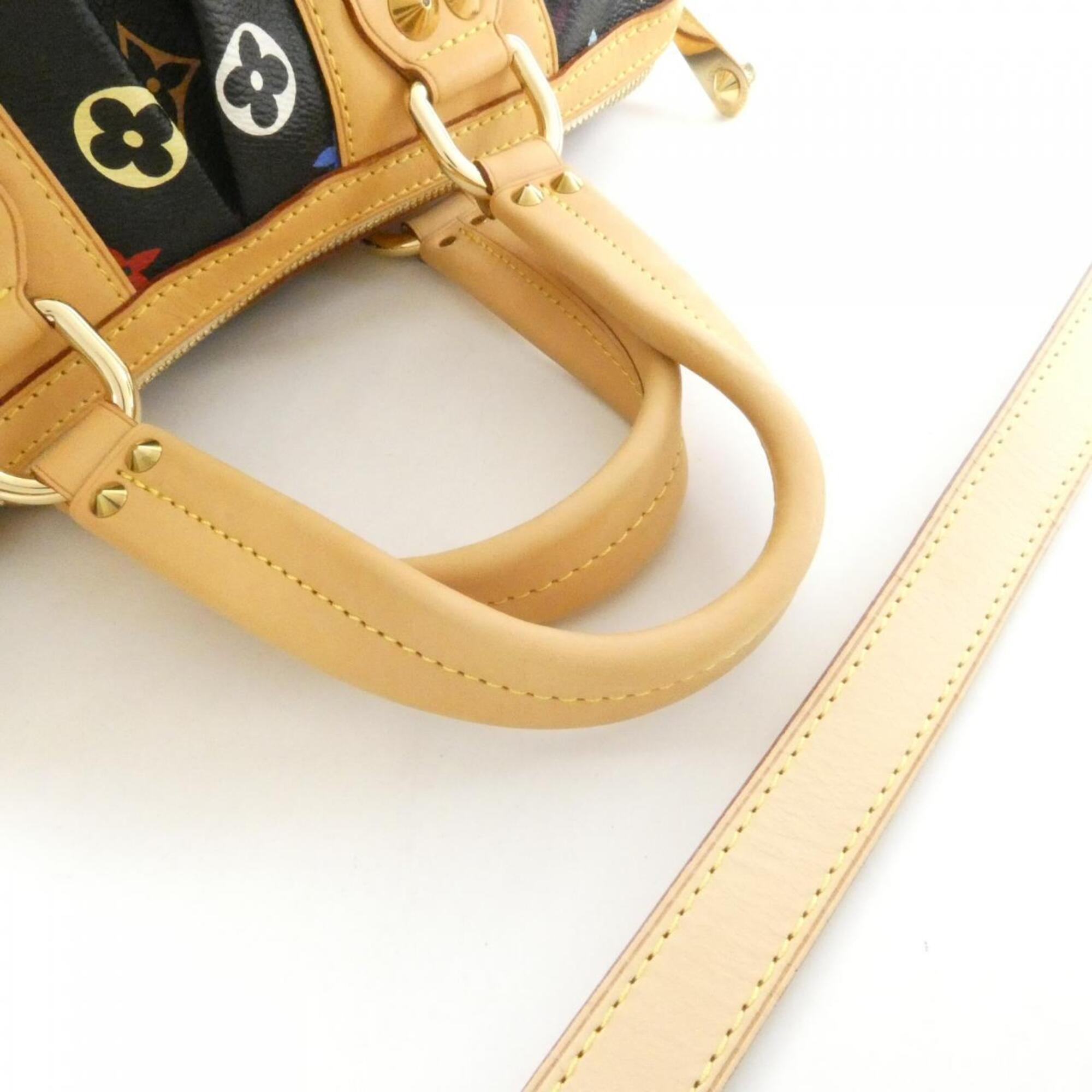 Louis Vuitton Black Multi-Color Coated Canvas Handbag (Pre-Owned)