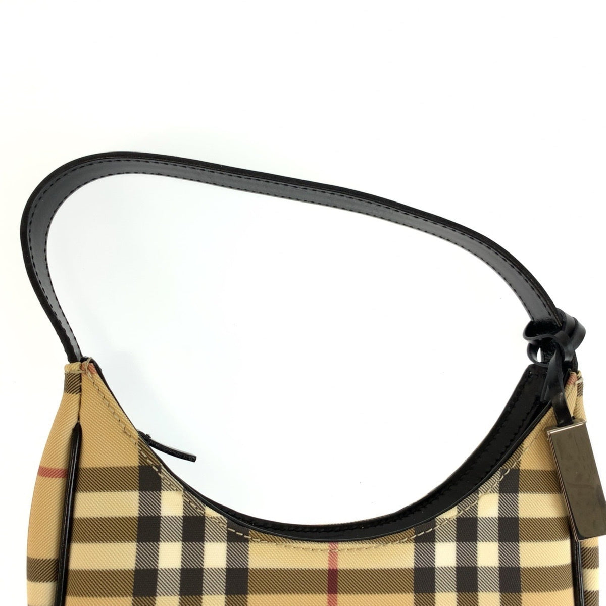 Burberry Beige Black Pvc Handbag (Pre-Owned)