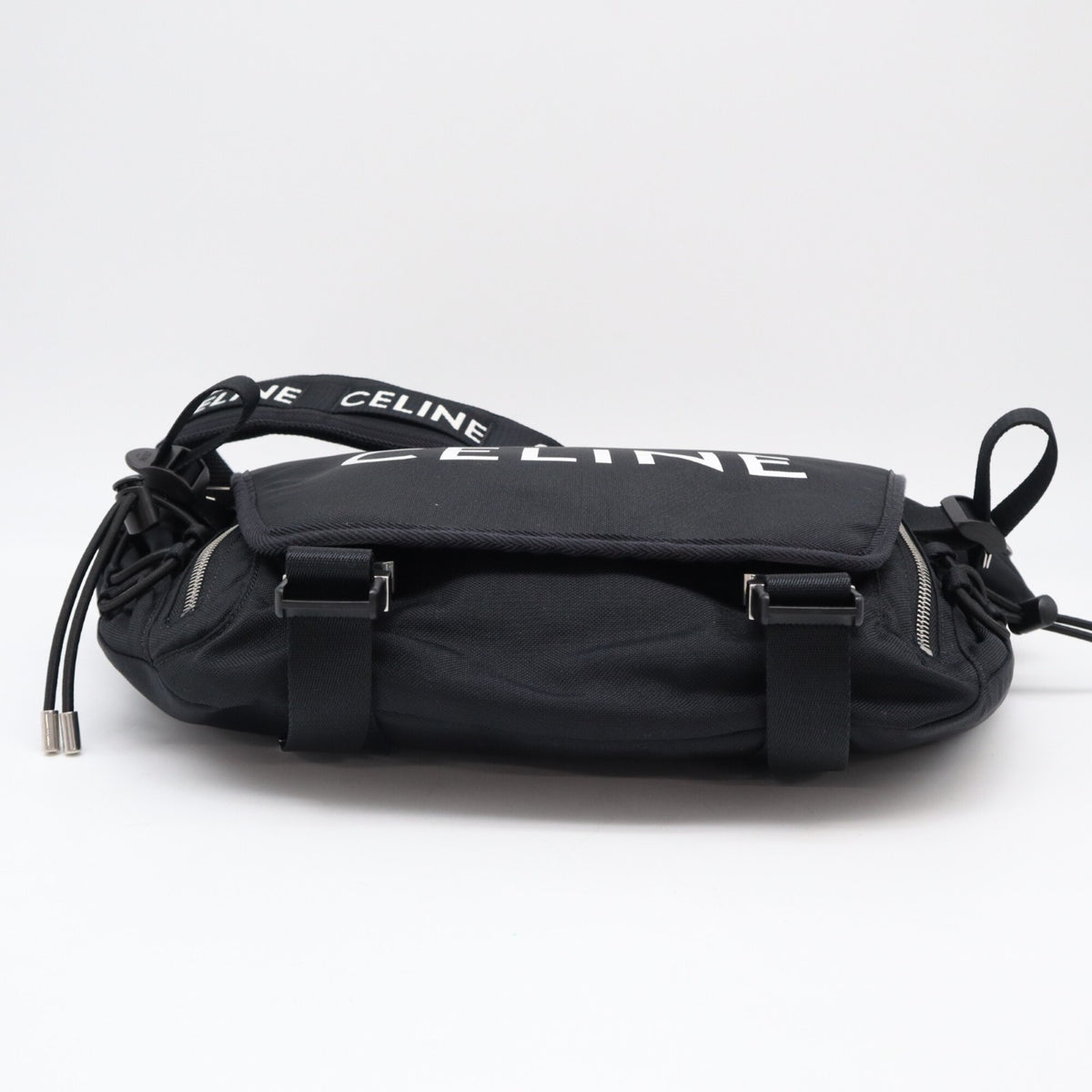 Celine Black Nylon Messenger Bag Shoulder Bag (Pre-Owned)