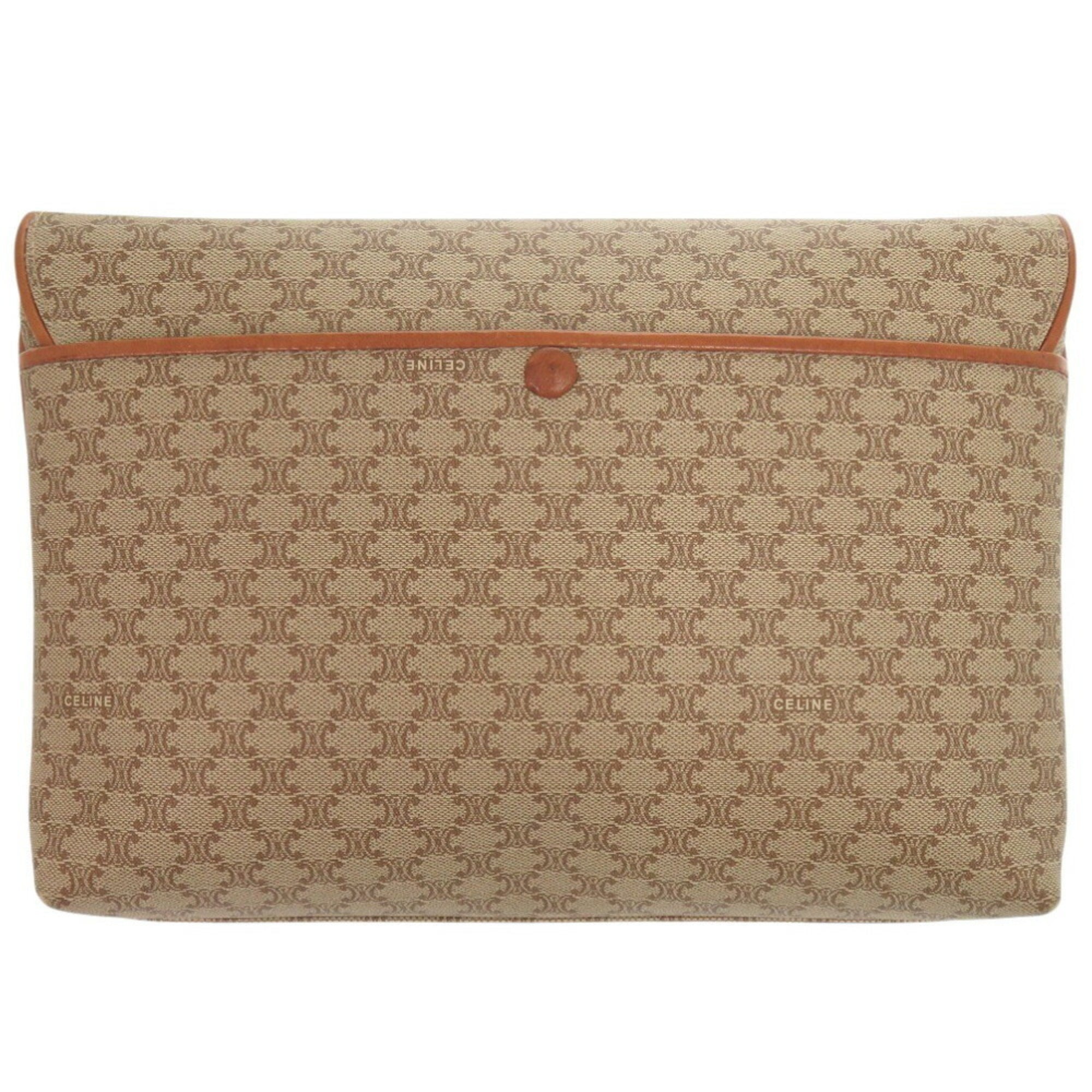 Celine Beige Pvc Leather Shoulder Bag (Pre-Owned)
