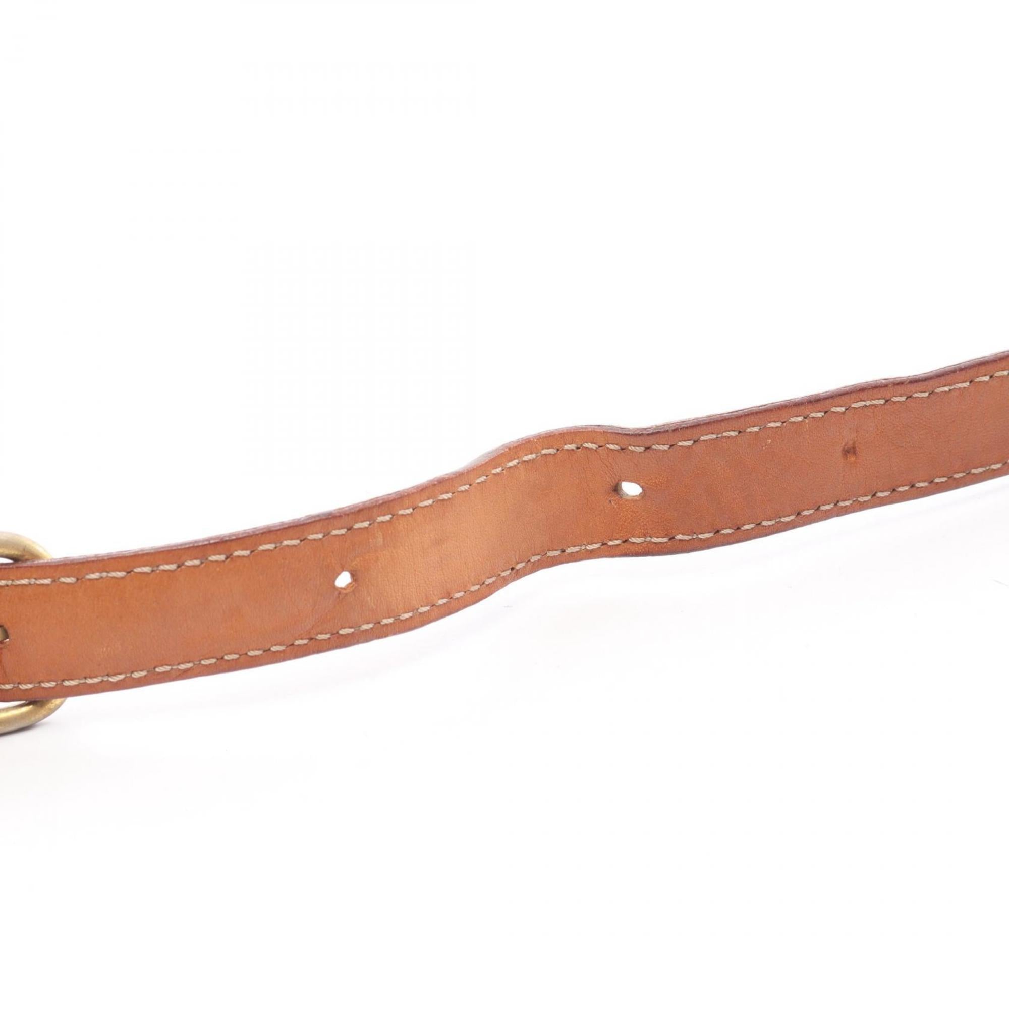 Celine Brown Coated Canvas Leather Shoulder Bag (Pre-Owned)