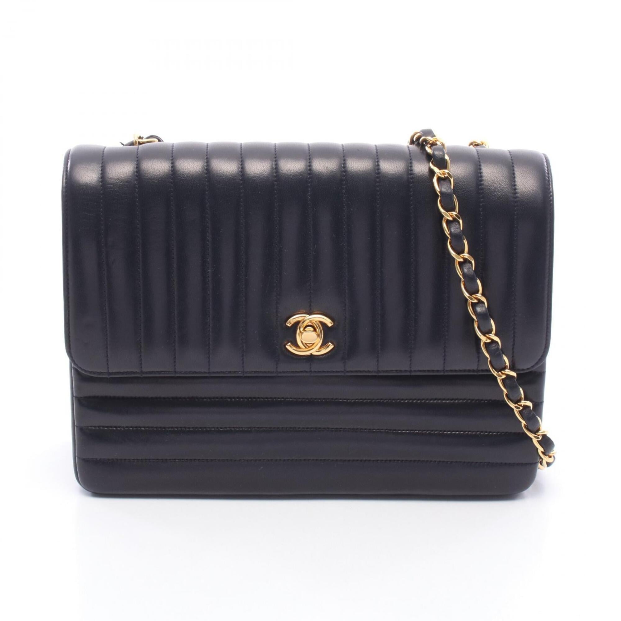 Chanel Navy Handbag Shoulder Bag (Pre-Owned)