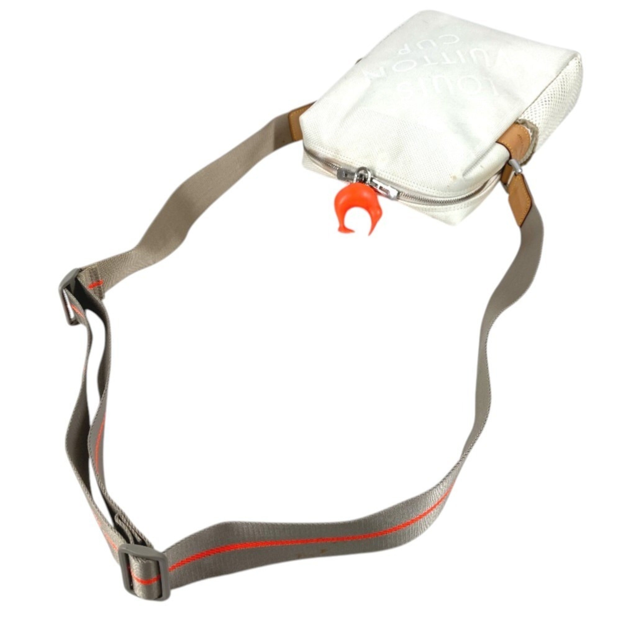 Louis Vuitton Orange White Damier Geant Pochette Shoulder Bag (Pre-Owned)