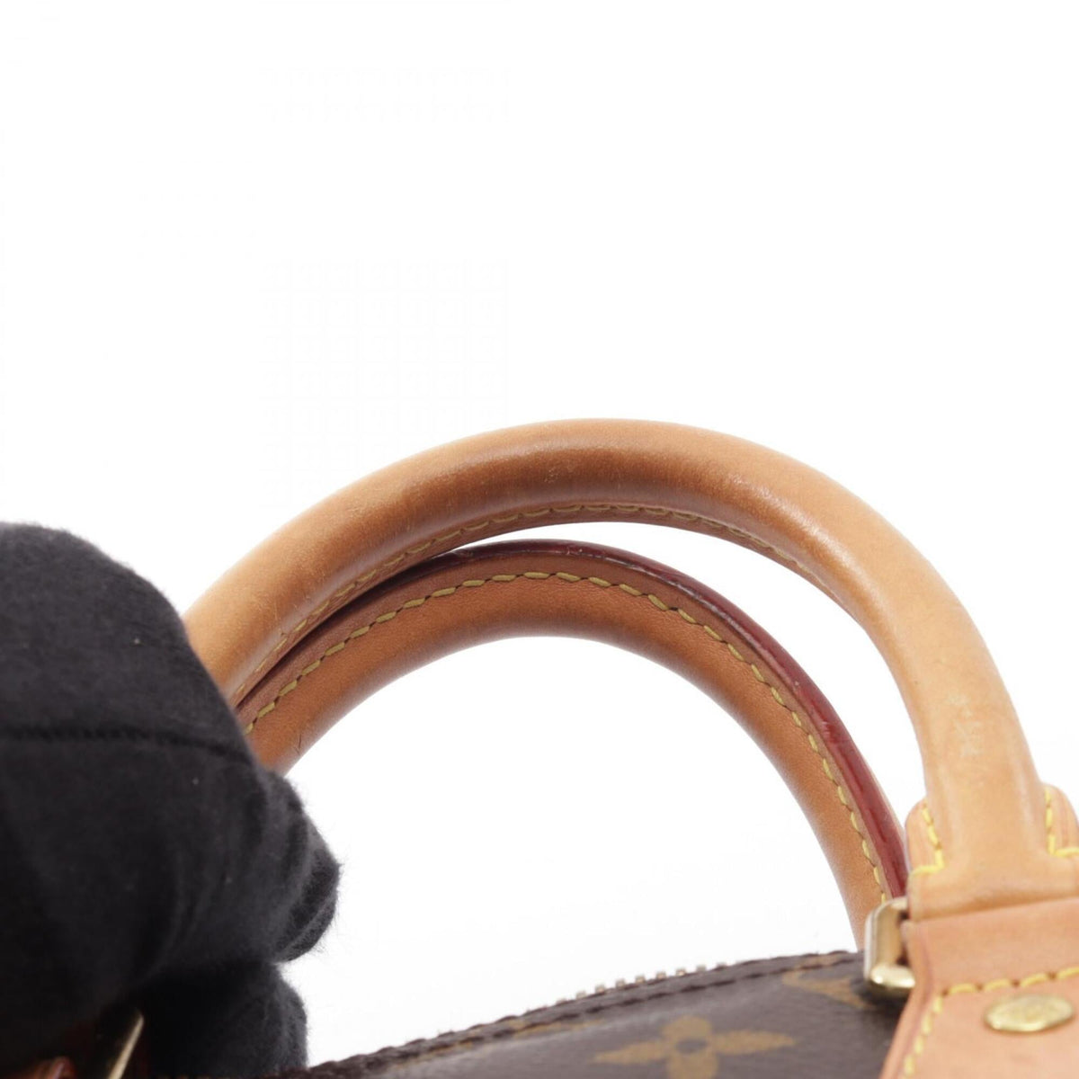 Louis Vuitton Brown Coated Canvas Monogram Leather Handbag (Pre-Owned)
