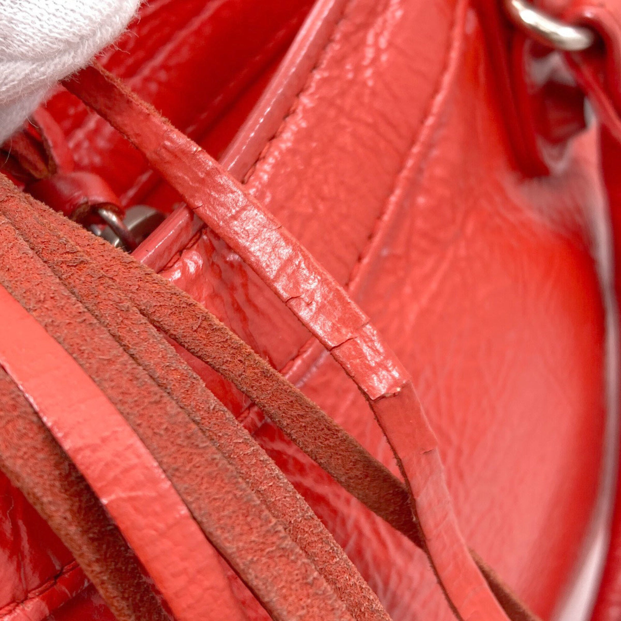 Balenciaga Red Color Leather Handbag (Pre-Owned)