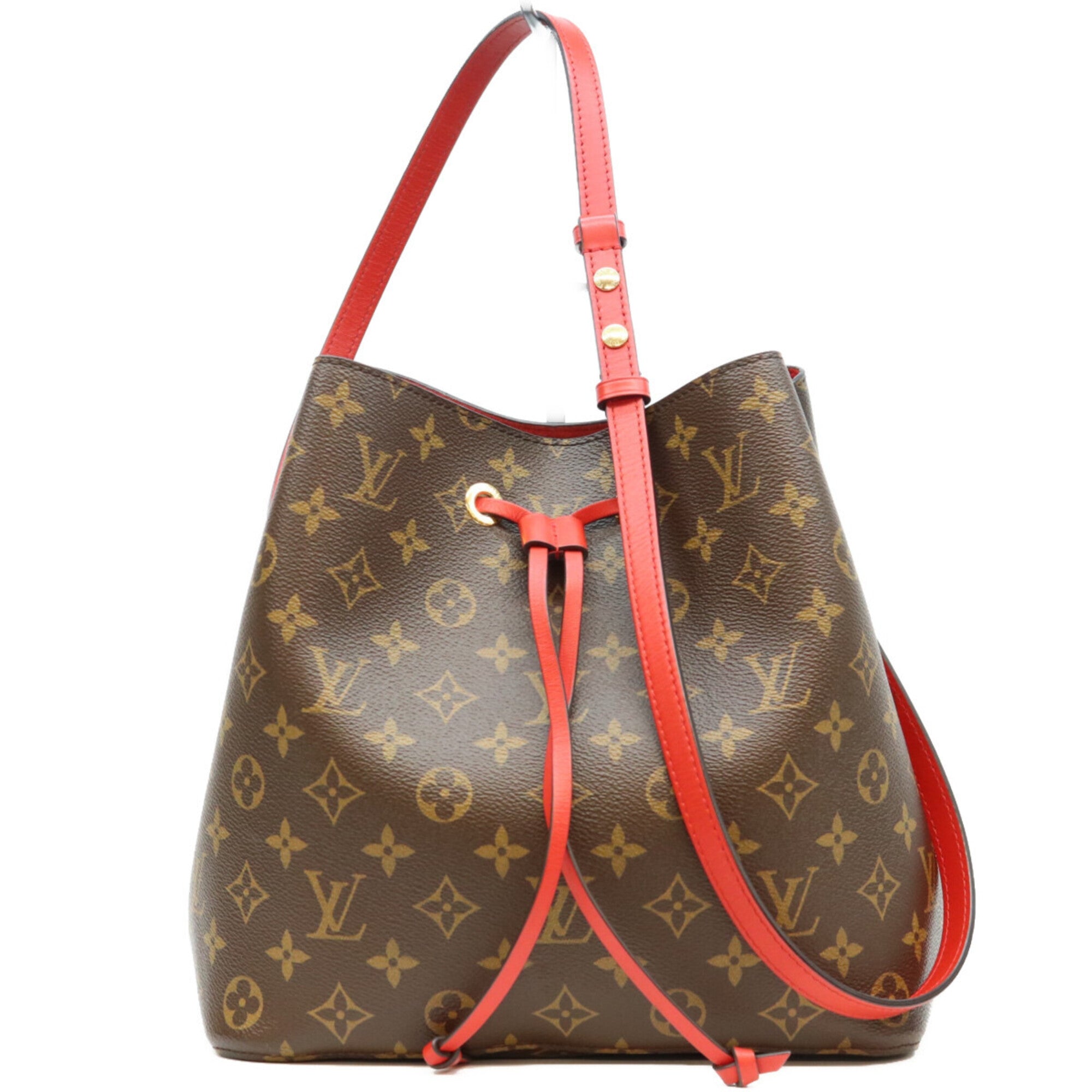 Louis Vuitton Coquelicots Red Color Monogram Shoulder Bag (Pre-Owned)