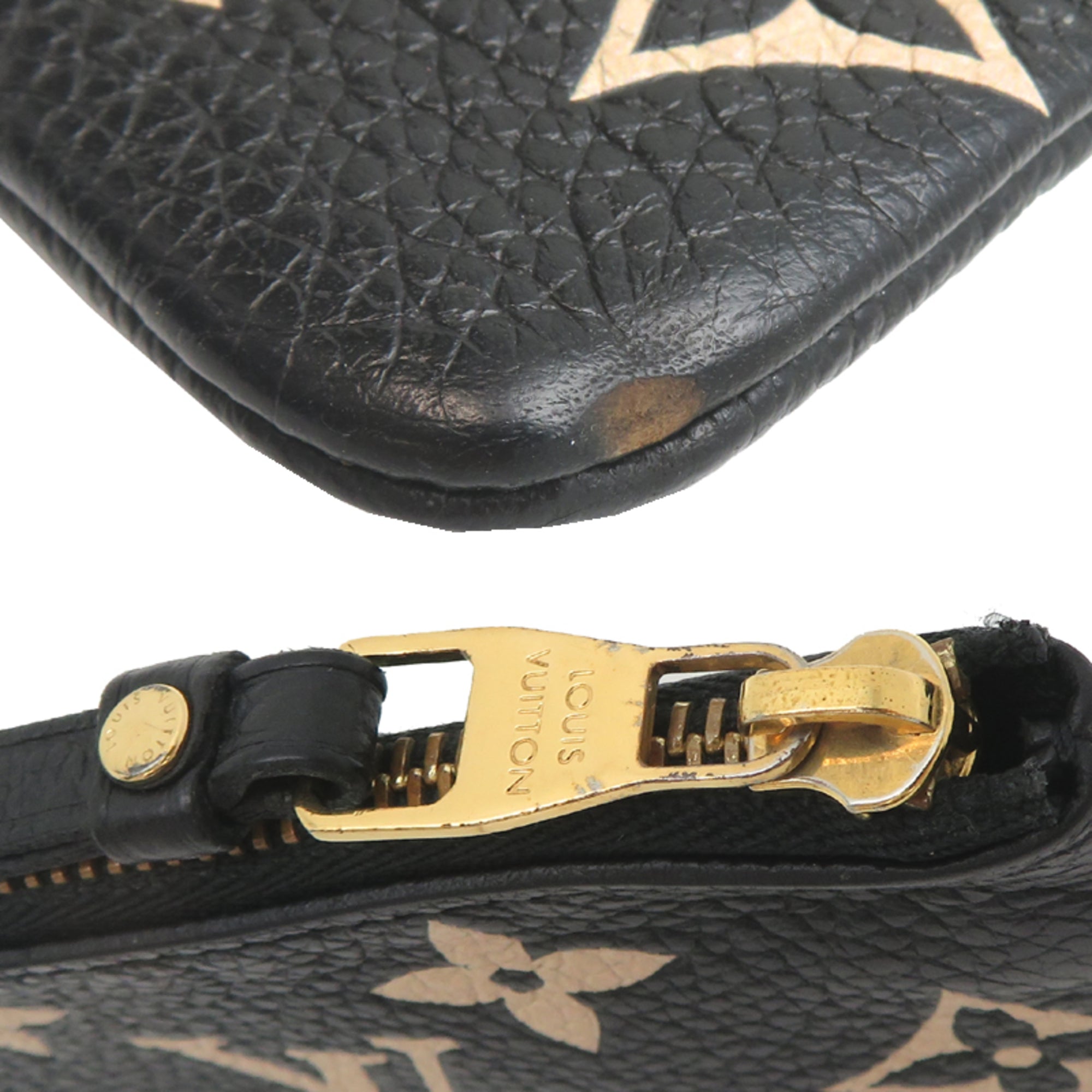 Louis Vuitton Bicolor Black Monogram Empreinte Coin Purse/Coin Case (Pre-Owned)