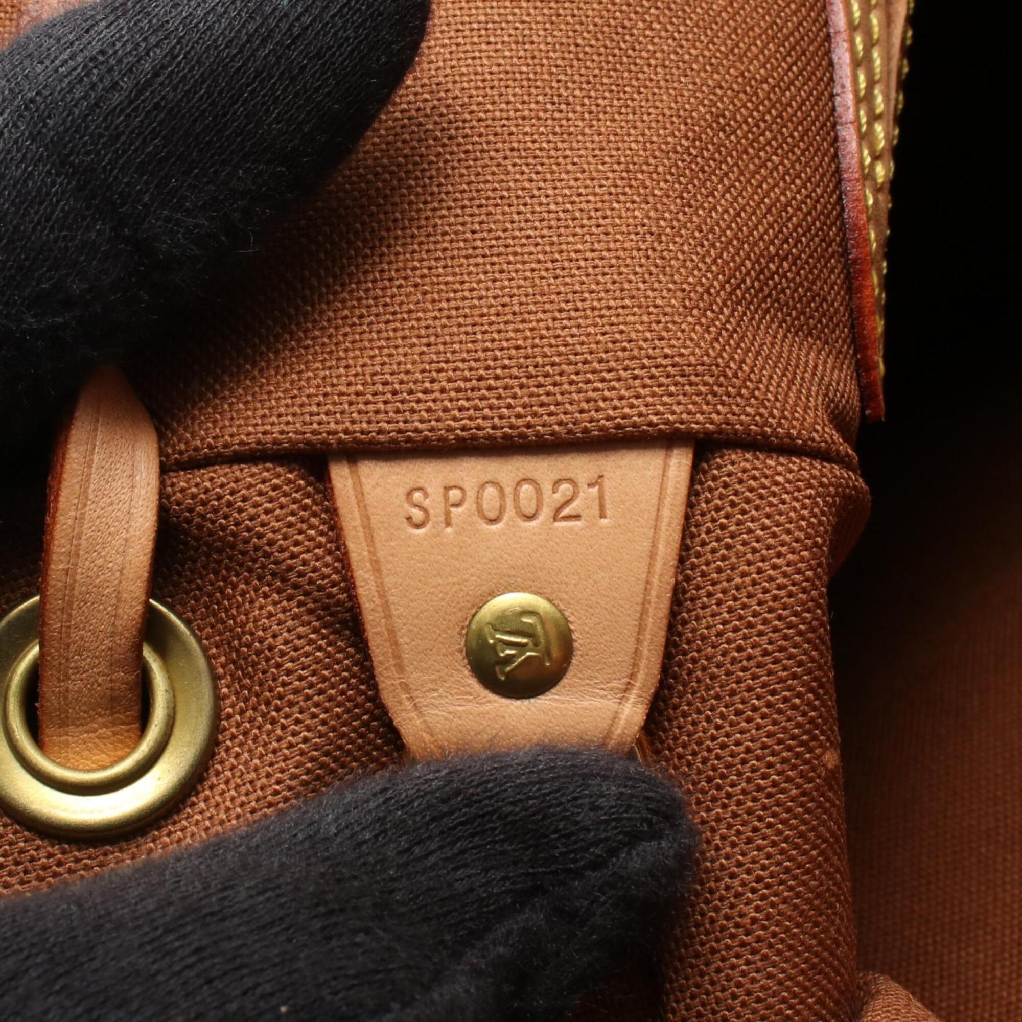 Louis Vuitton Brown Monogram Coated Canvas Leather Backpack (Pre-Owned)