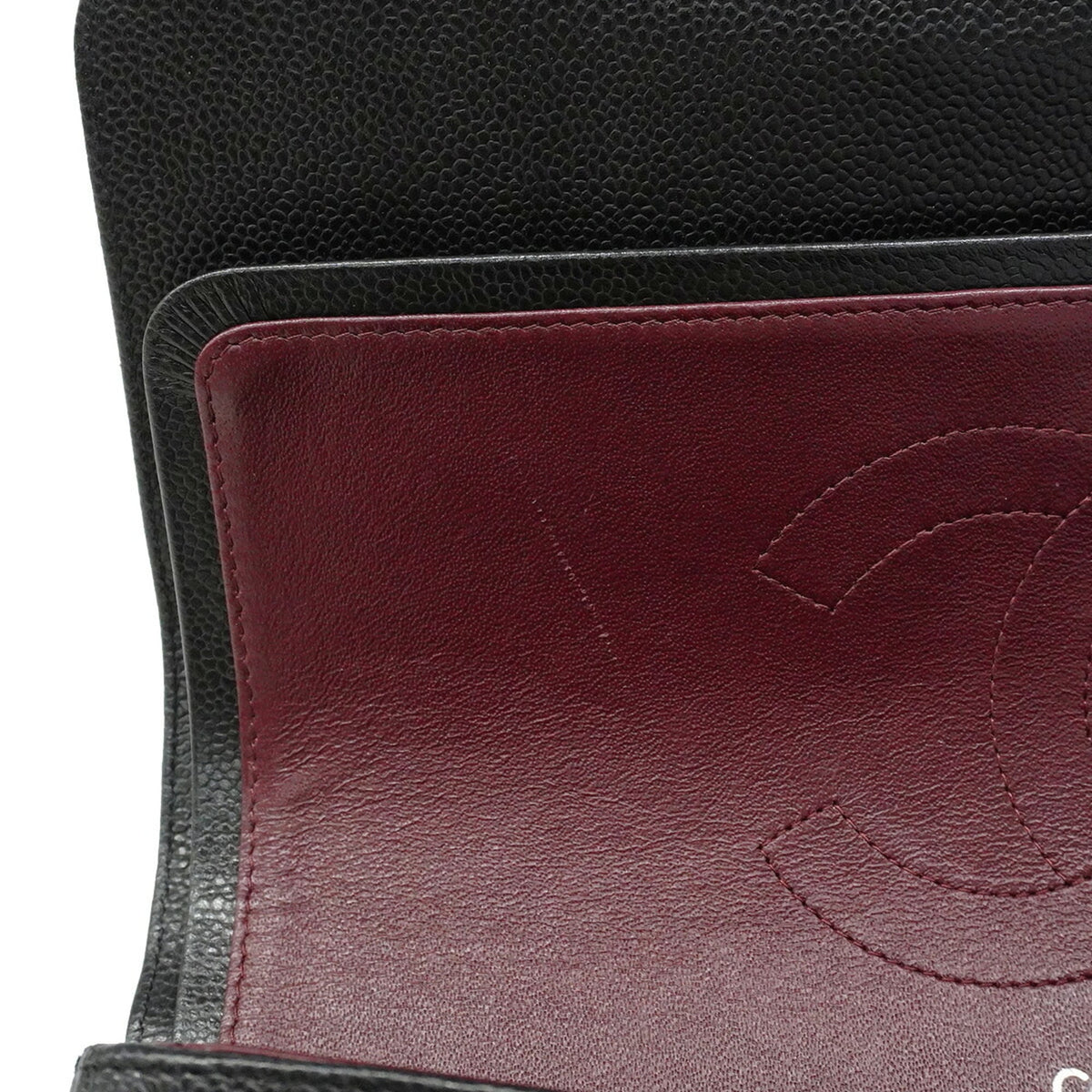 Chanel Black Grained Calfskin Shoulder Bag (Pre-Owned)