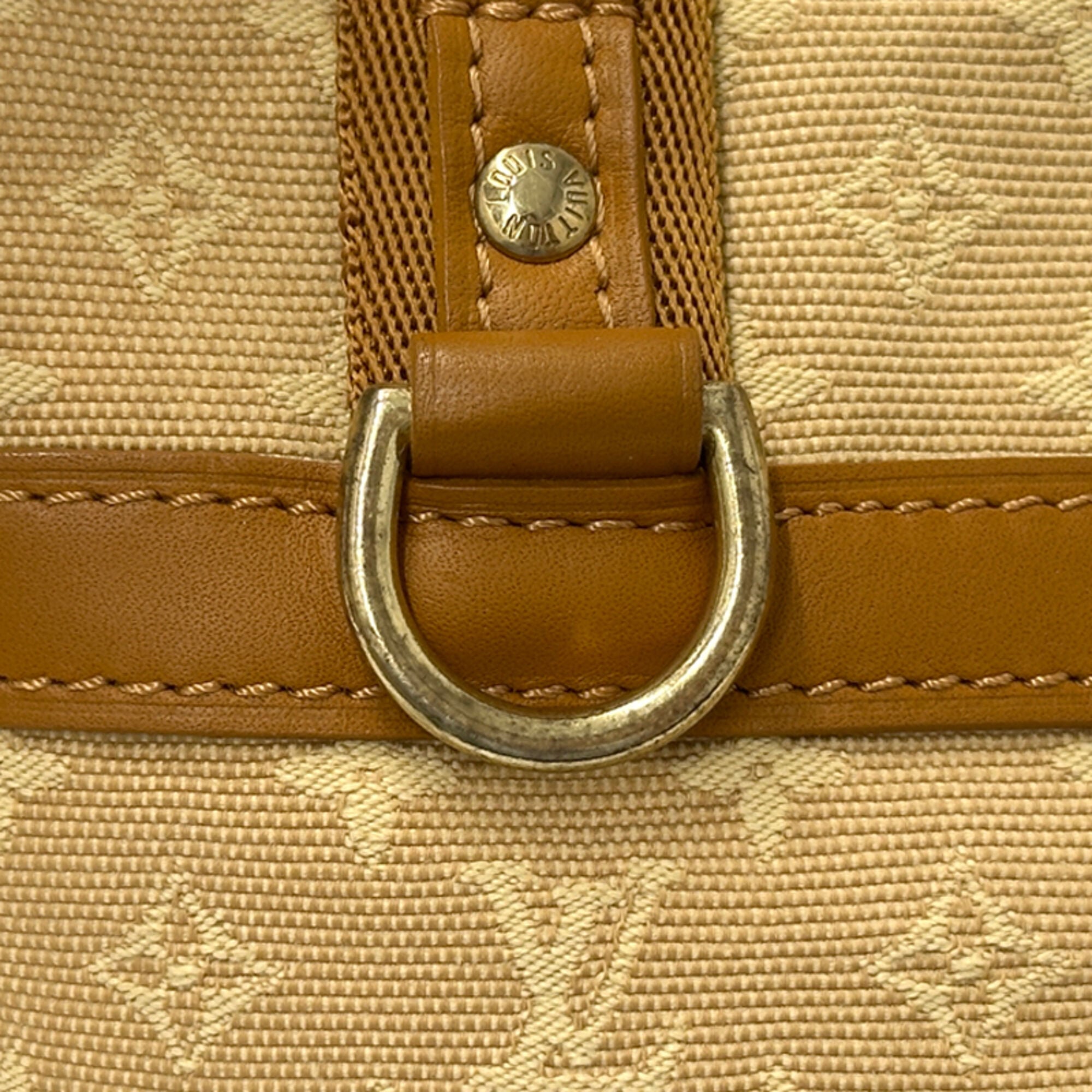 Louis Vuitton Beige Brown Monogram Mini Canvas Handbag (Pre-Owned)