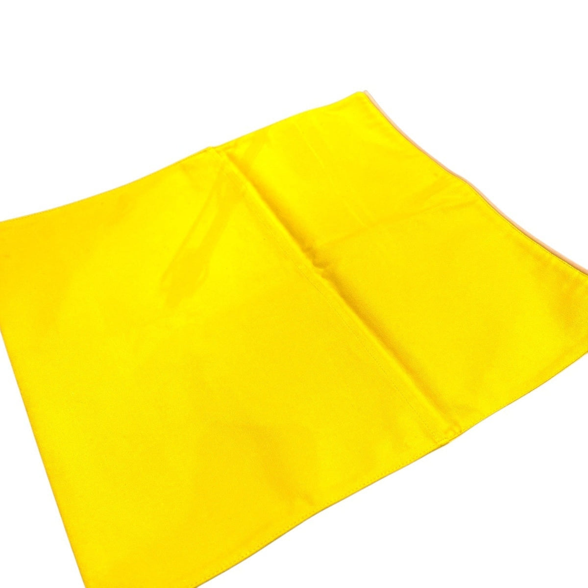 Hermes Yellow Cotton Canvas Clutch Bag Handbag Pouch (Pre-Owned)