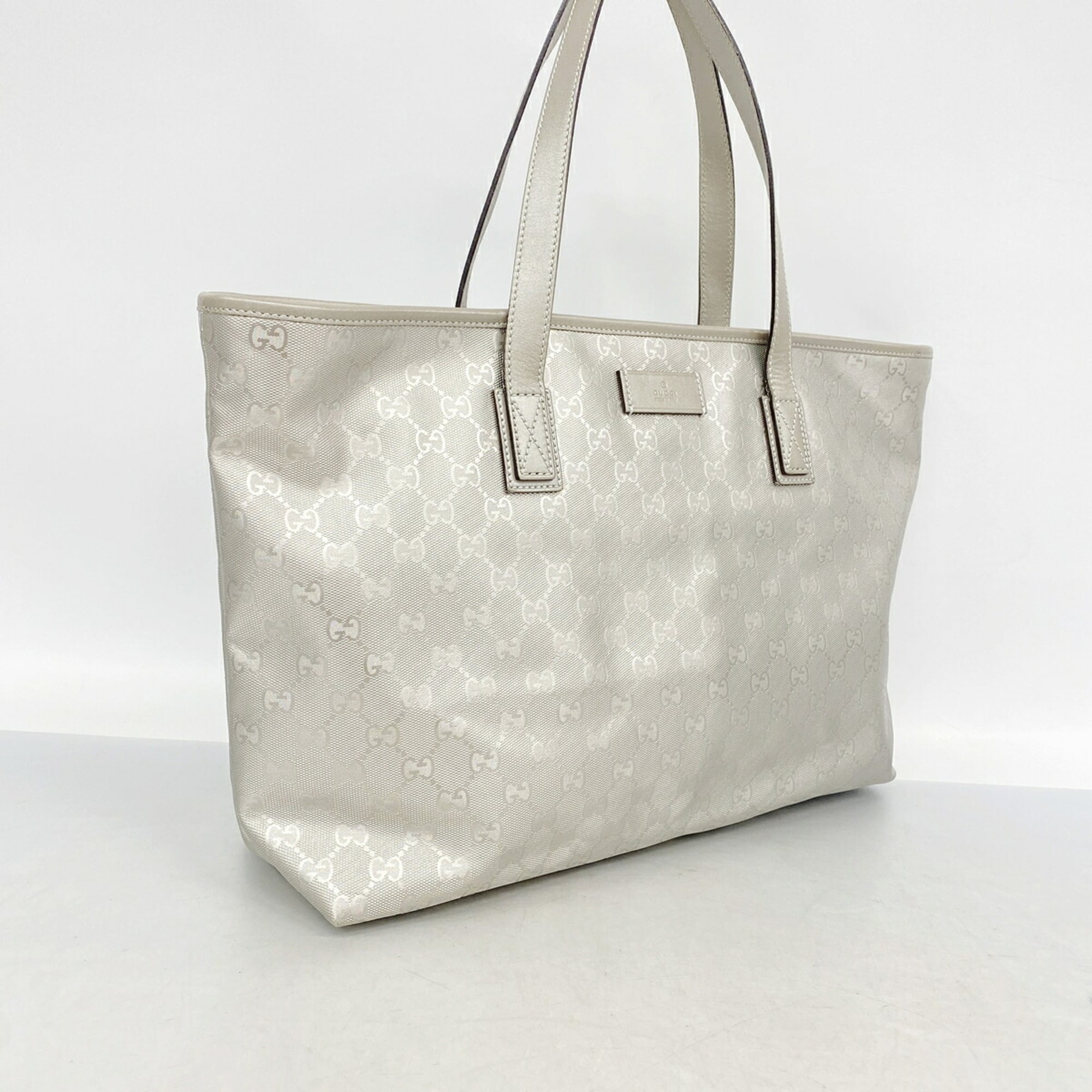 Gucci Silver Pvc Tote Bag (Pre-Owned)