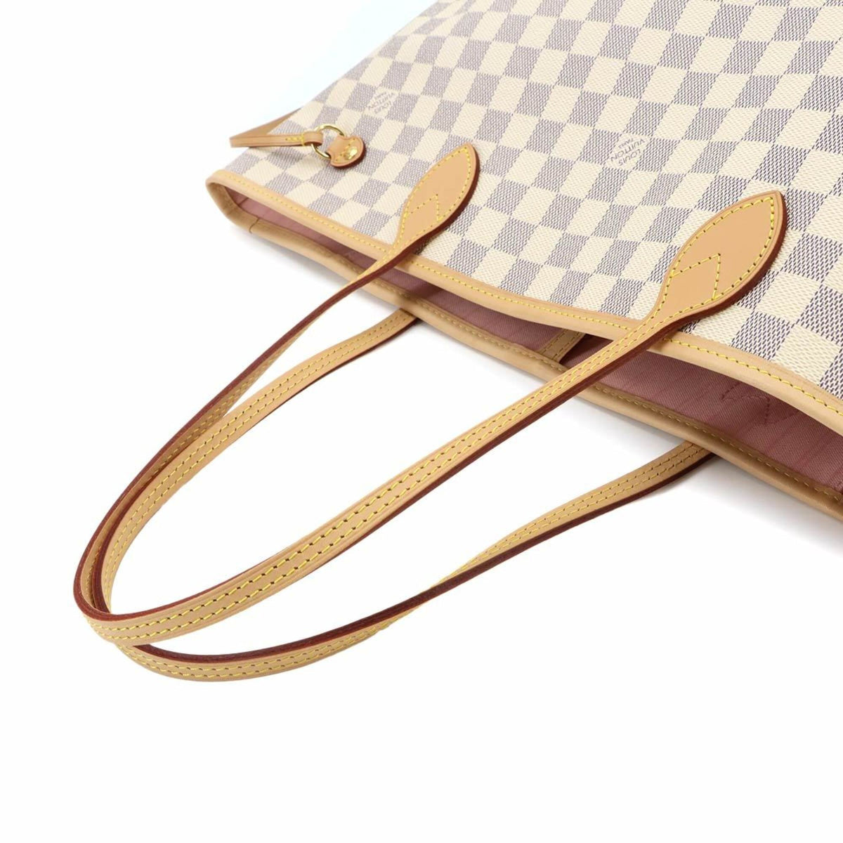 Louis Vuitton Damier Azur Damier Azur Rose Ballerine Damier Azur Handbag Tote Bag (Pre-Owned)