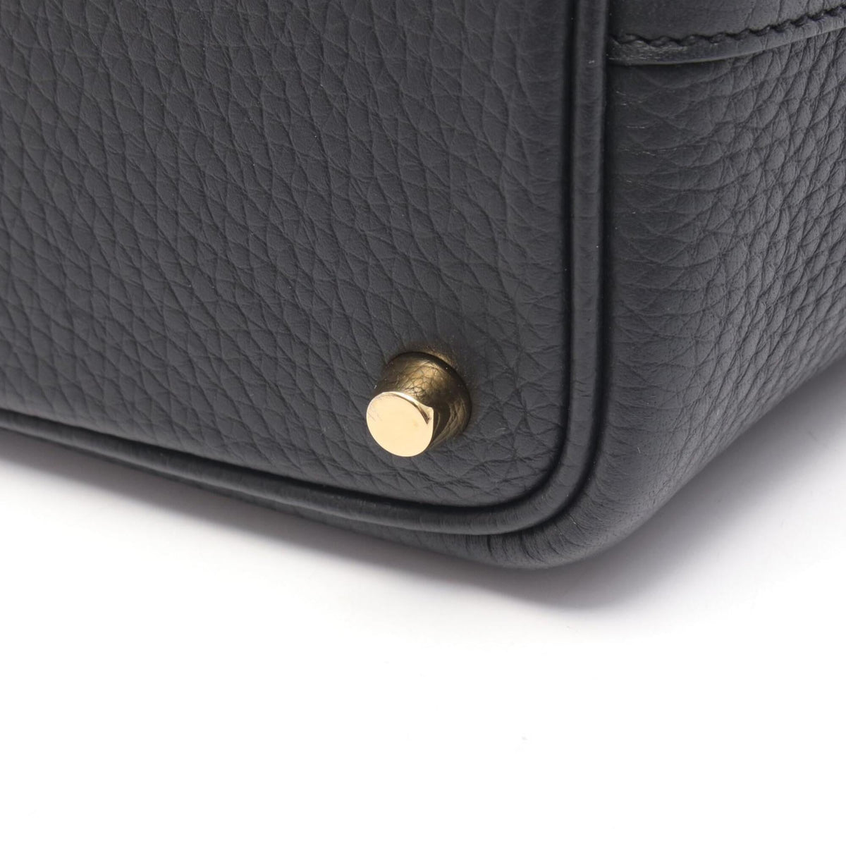 Hermes Black Taurillon Clemence Leather Handbag (Pre-Owned)