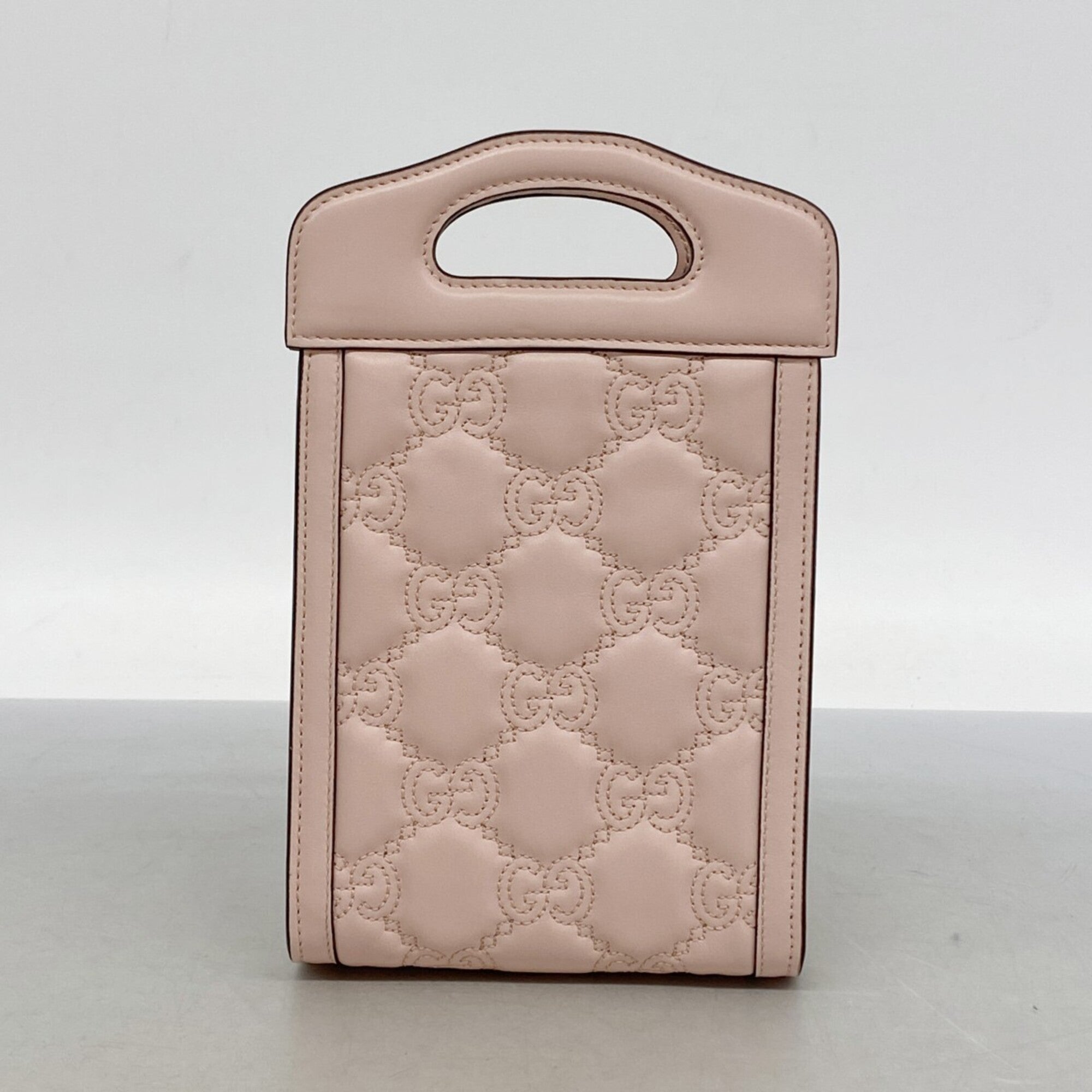Gucci Pink Leather Handbag (Pre-Owned)