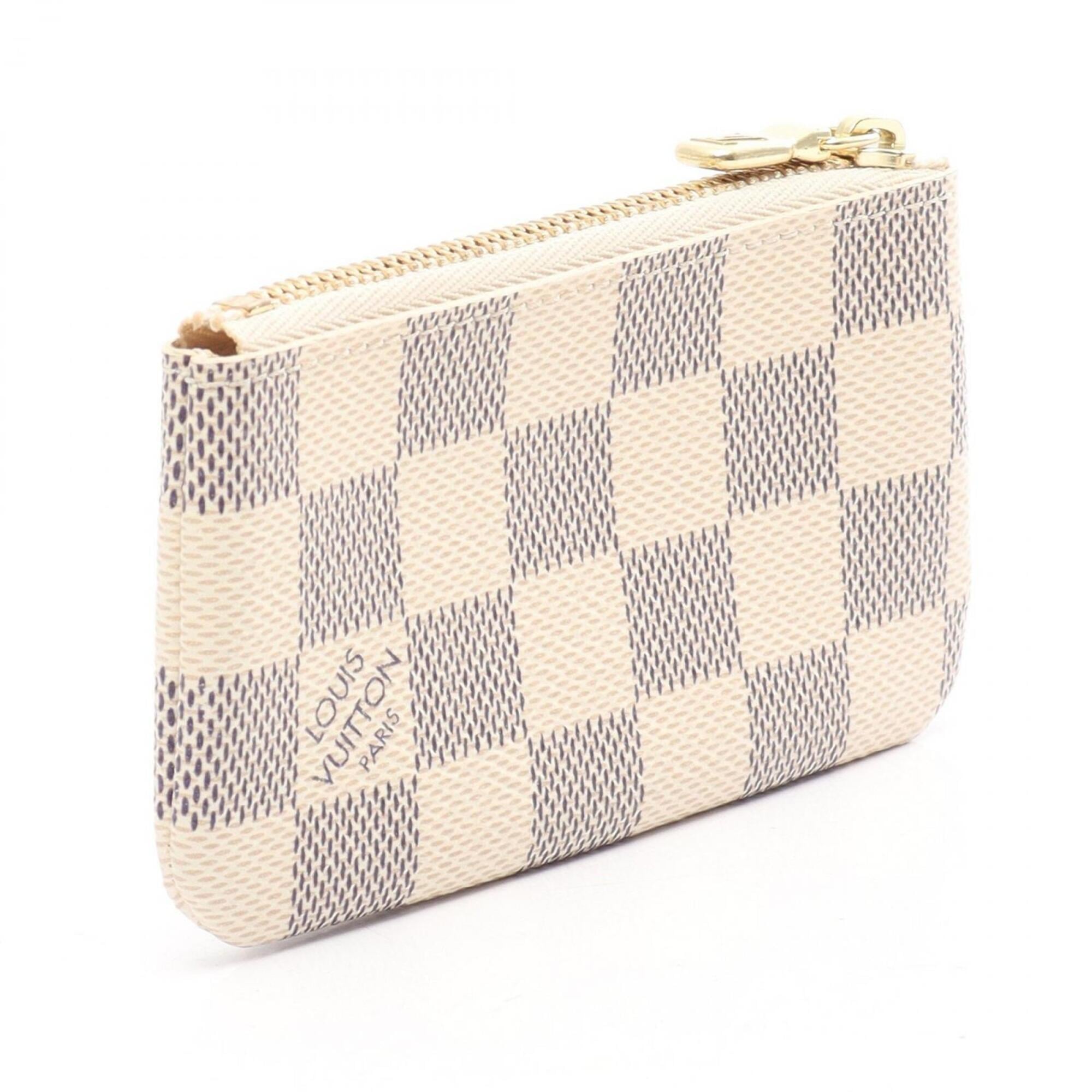 Louis Vuitton Damier Azur White Pvc Coin Purse/Coin Case (Pre-Owned)