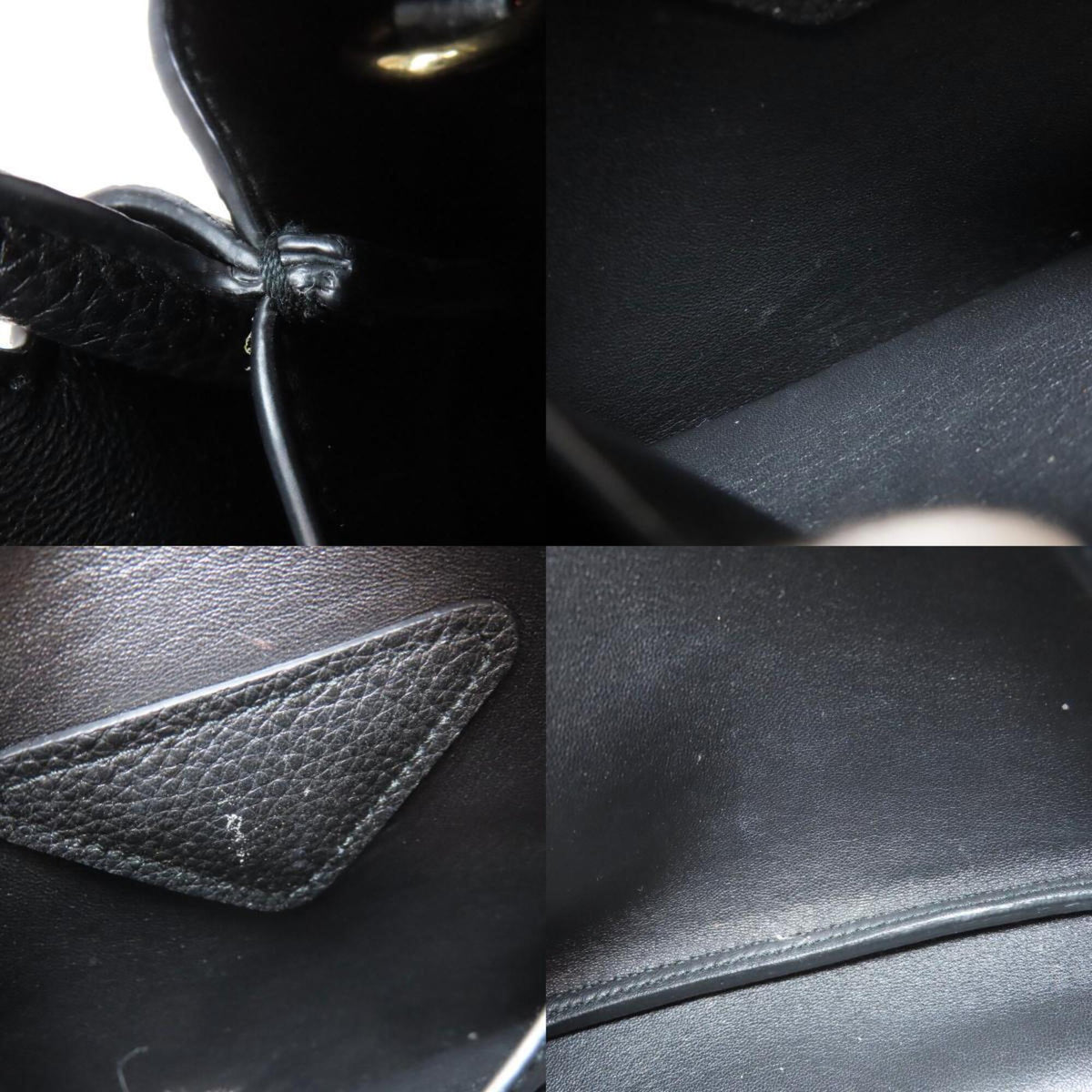 Prada Black Leather Handbag (Pre-Owned)