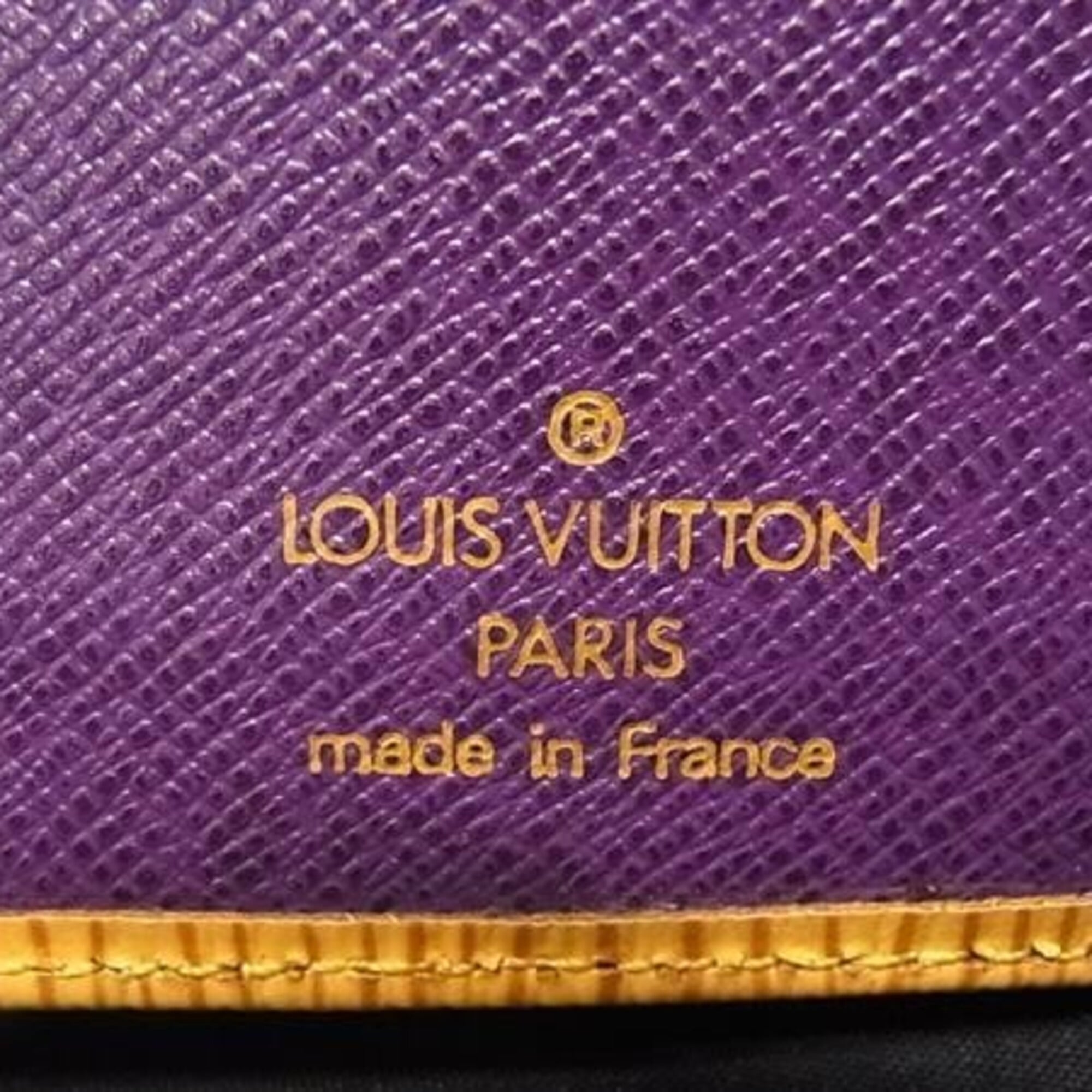 Louis Vuitton Yellow Leather Wallet (Bi-Fold) (Pre-Owned)