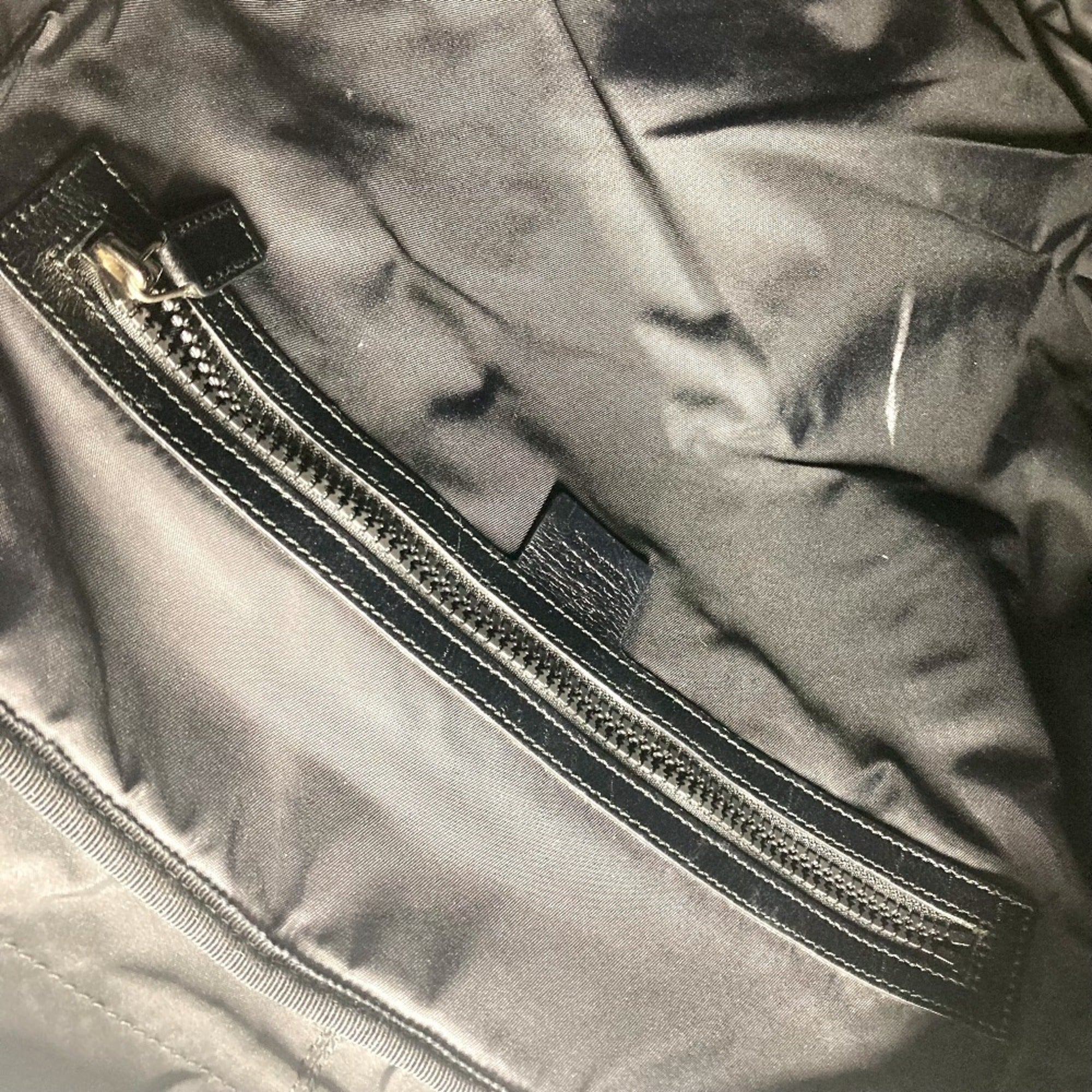 Gucci Black Red Color Nylon Canvas Backpack (Pre-Owned)
