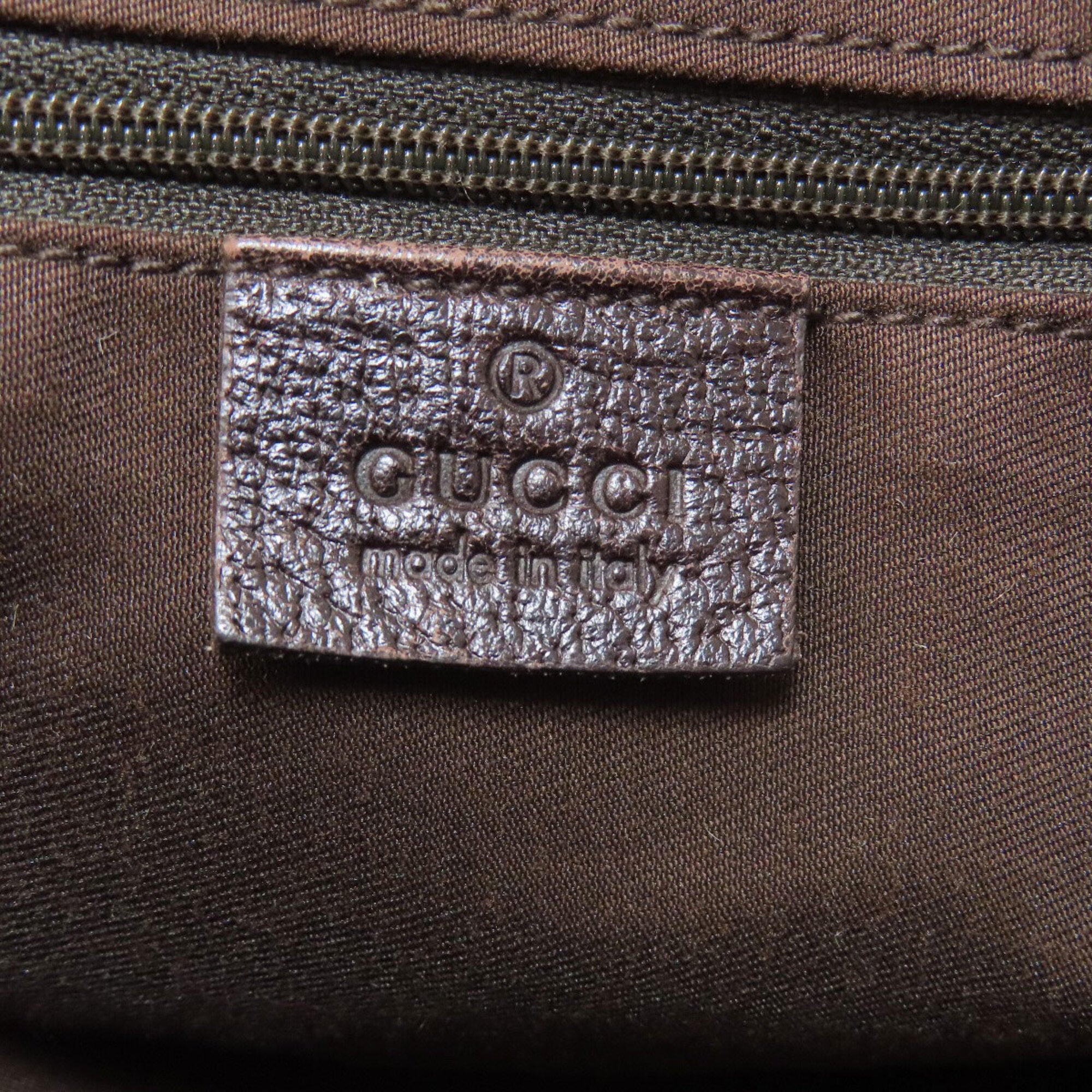 Gucci Brown Canvas Tote Bag (Pre-Owned)