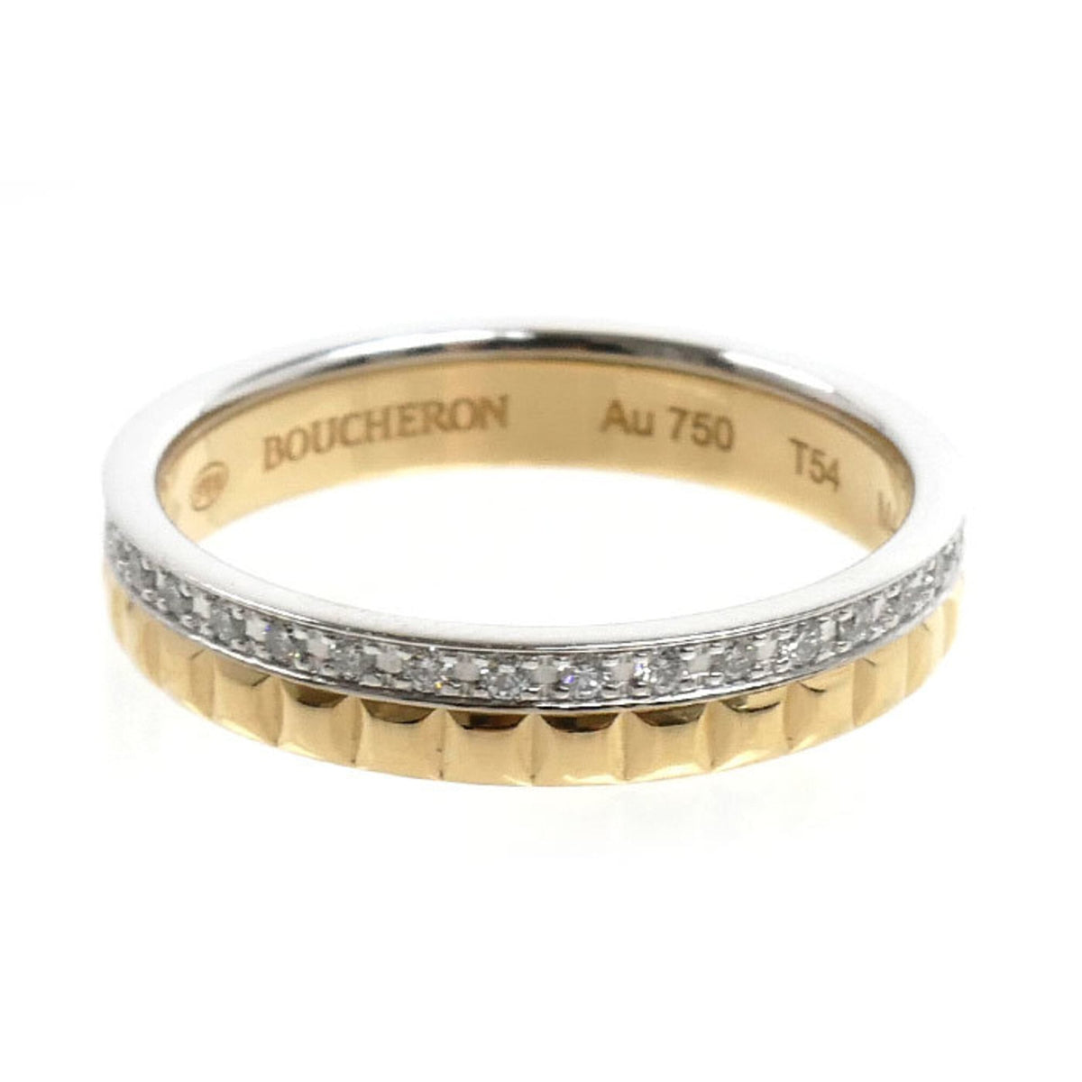 Boucheron Yellow Gold (18K) White Gold (18K) Band Ring (Pre-Owned)