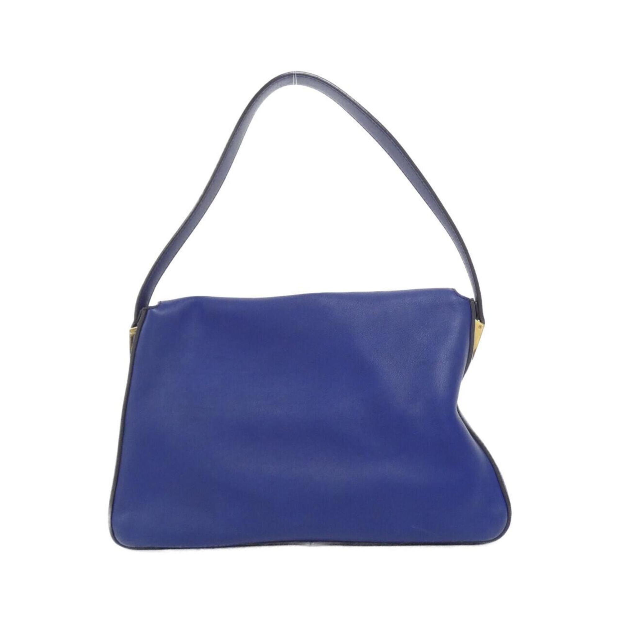 Fendi Blue Leather Shoulder Bag (Pre-Owned)