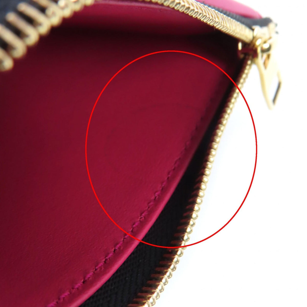 Louis Vuitton Hot Pink Noir Leather Wallet (Bi-Fold) (Pre-Owned)