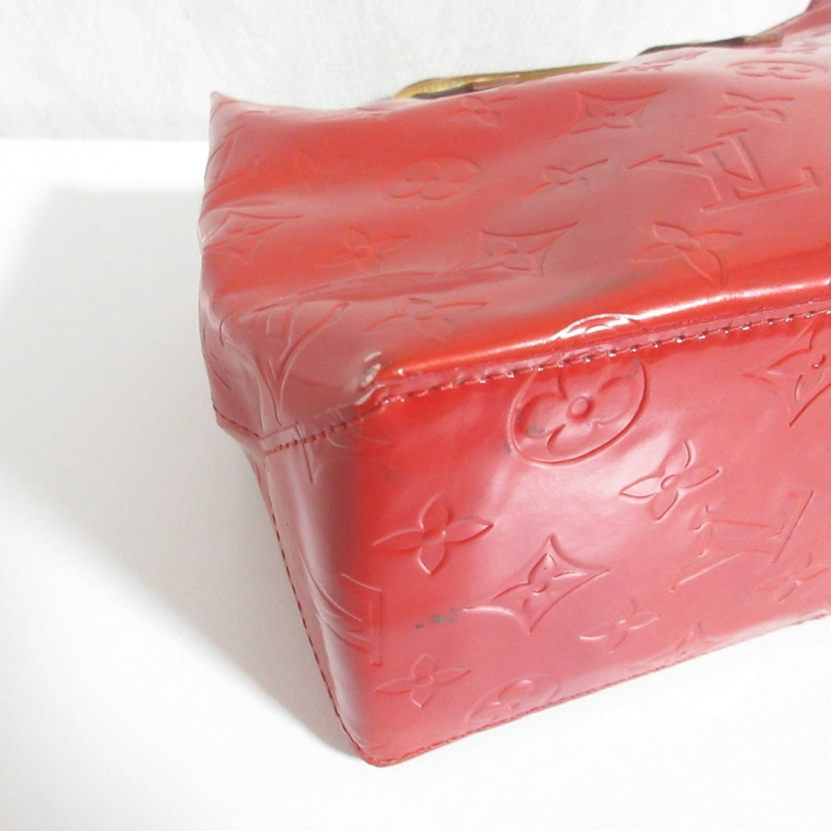 Louis Vuitton Red Color Handbag Tote Bag (Pre-Owned)