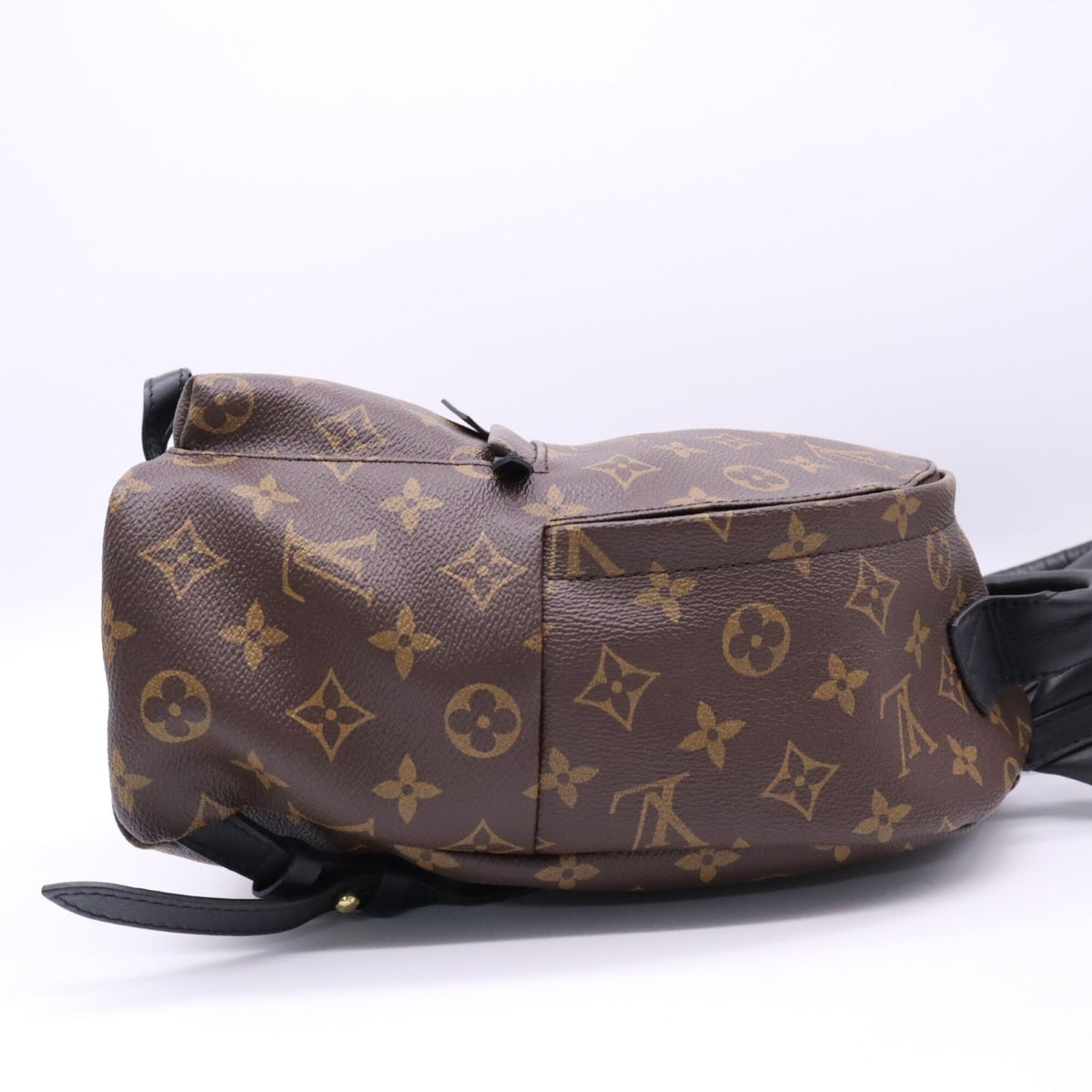 Louis Vuitton Monogram Beige Black Brown Coated Canvas Backpack (Pre-Owned)