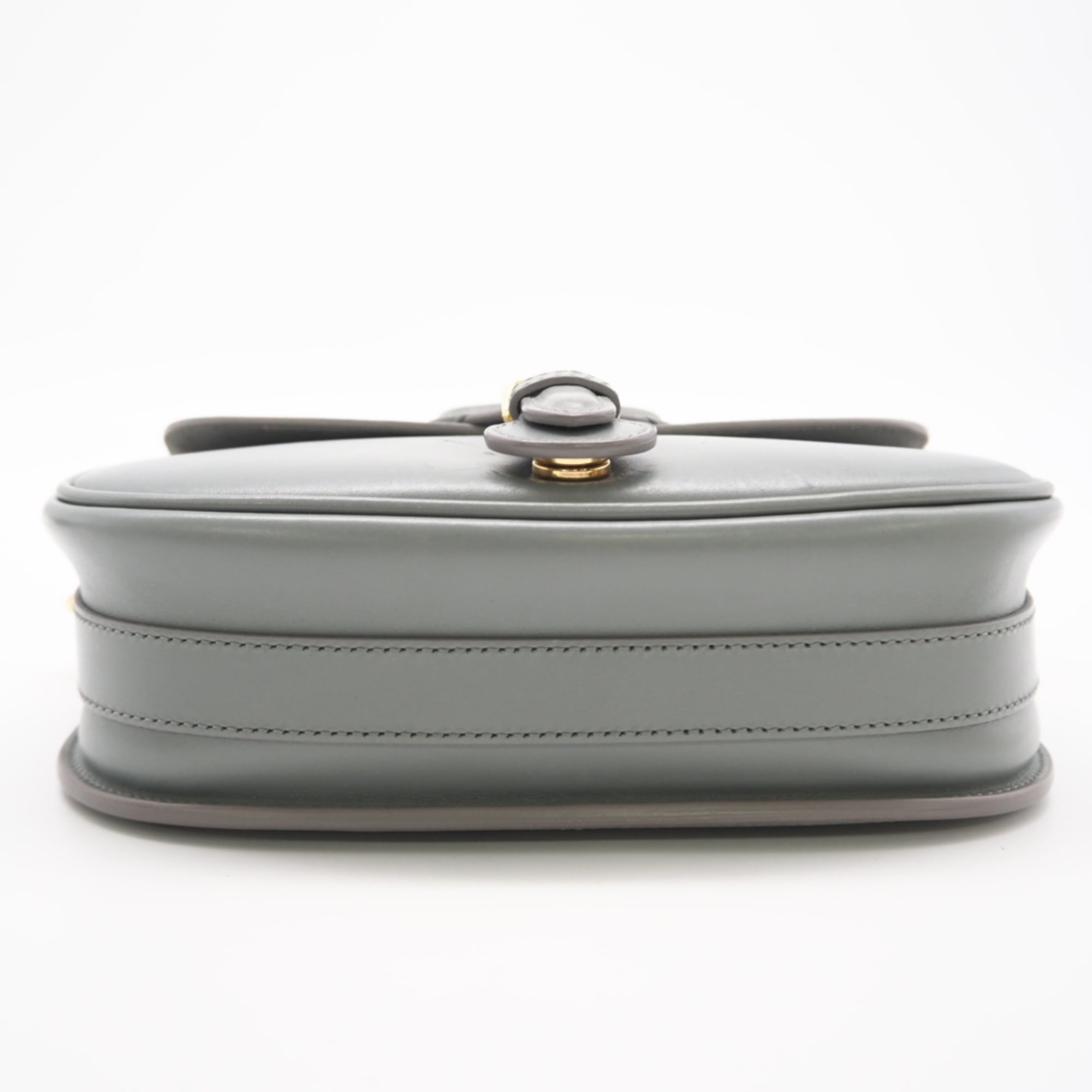 Christian Dior Gray Leather Shoulder Bag (Pre-Owned)