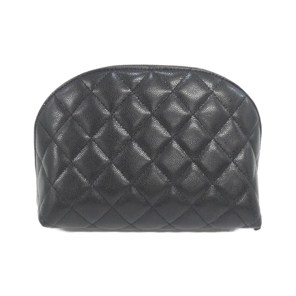 Chanel Black Grained Calfskin Handbag (Pre-Owned)