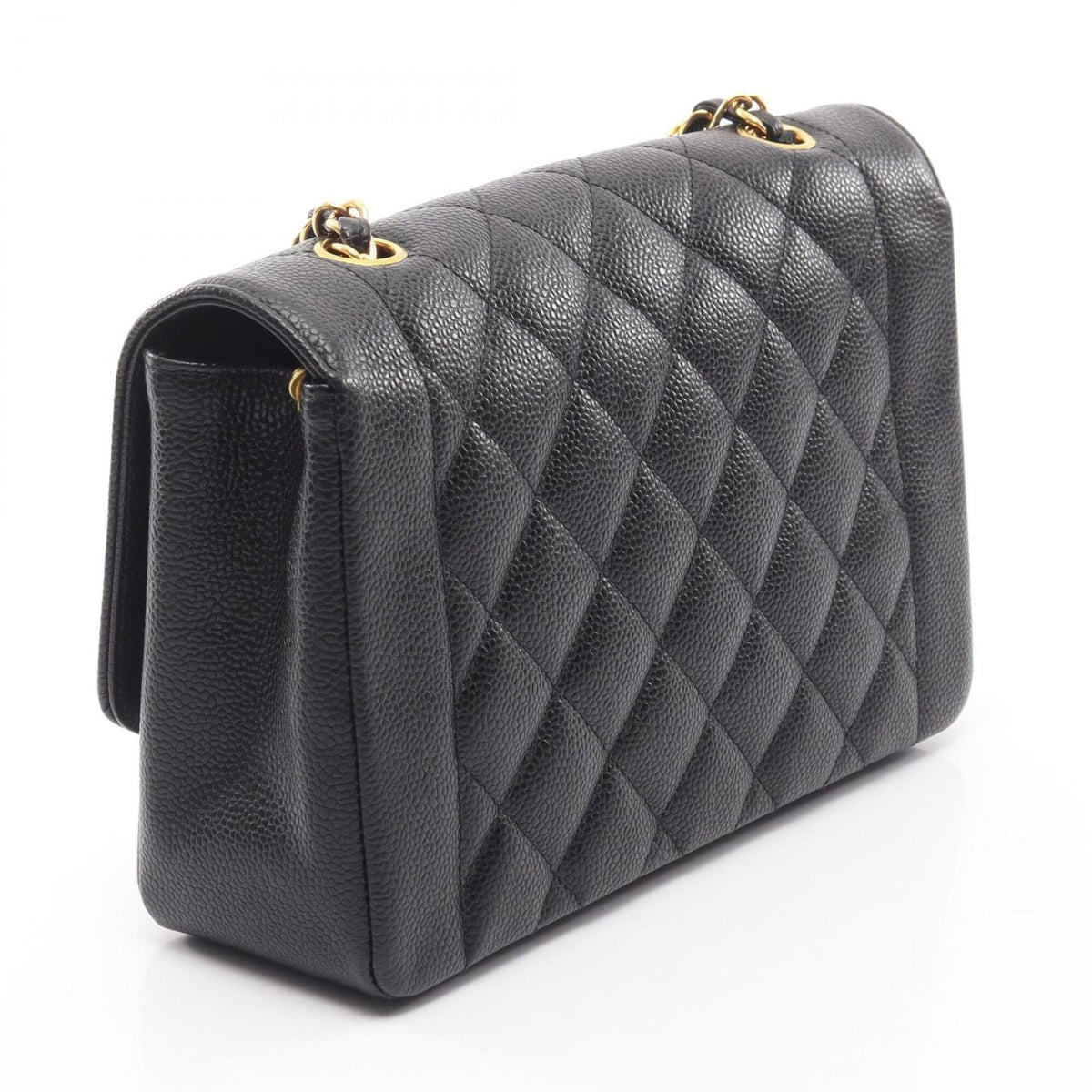 Chanel Black Grained Calfskin Shoulder Bag (Pre-Owned)