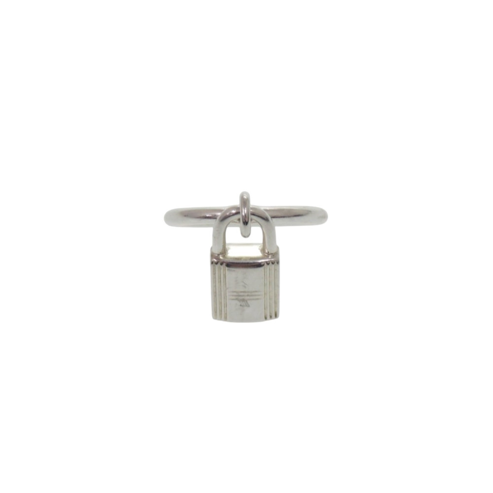 Hermes Silver Silver 925 Band Ring (Pre-Owned)